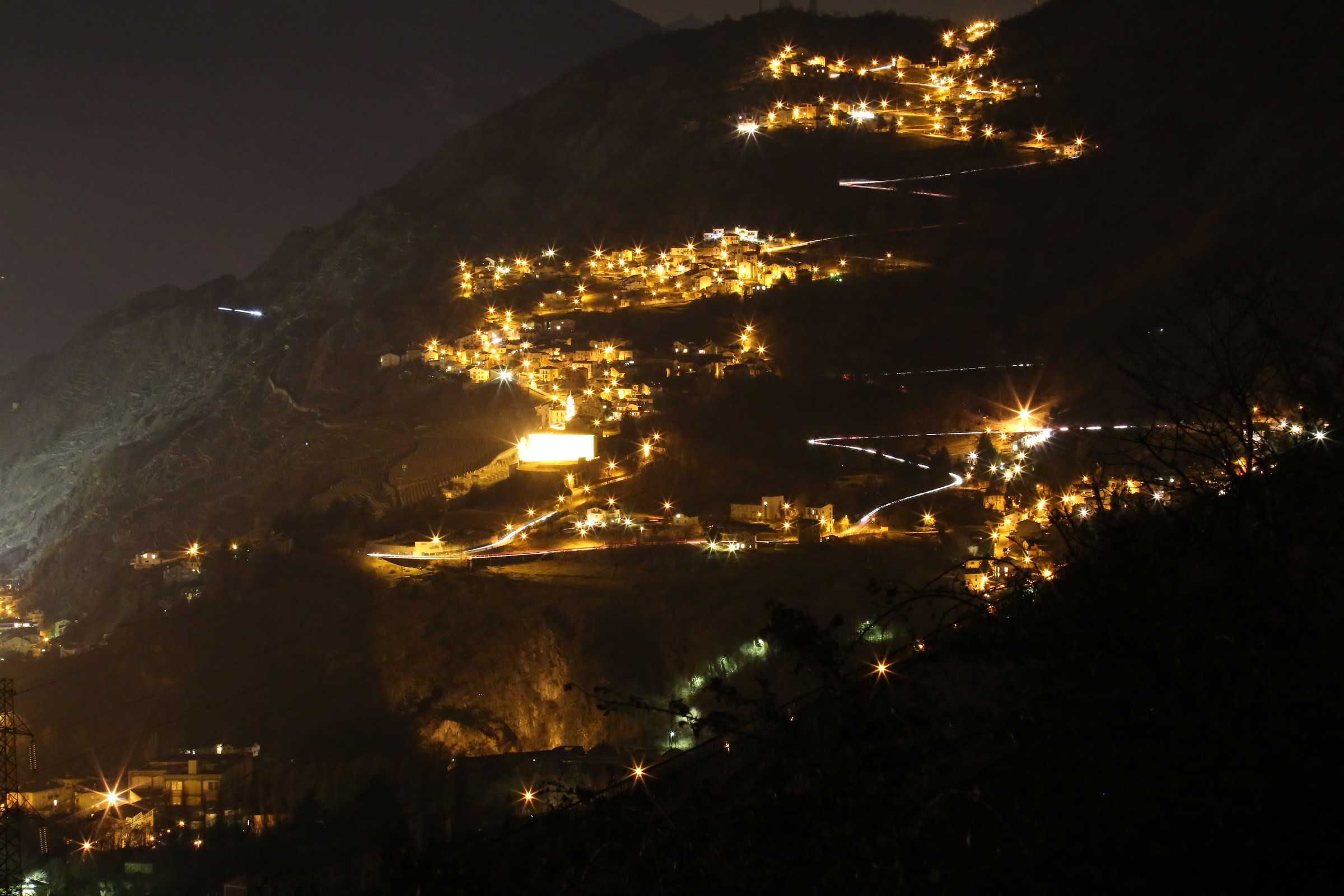 seen from the mountain "sant'anna" and "T...