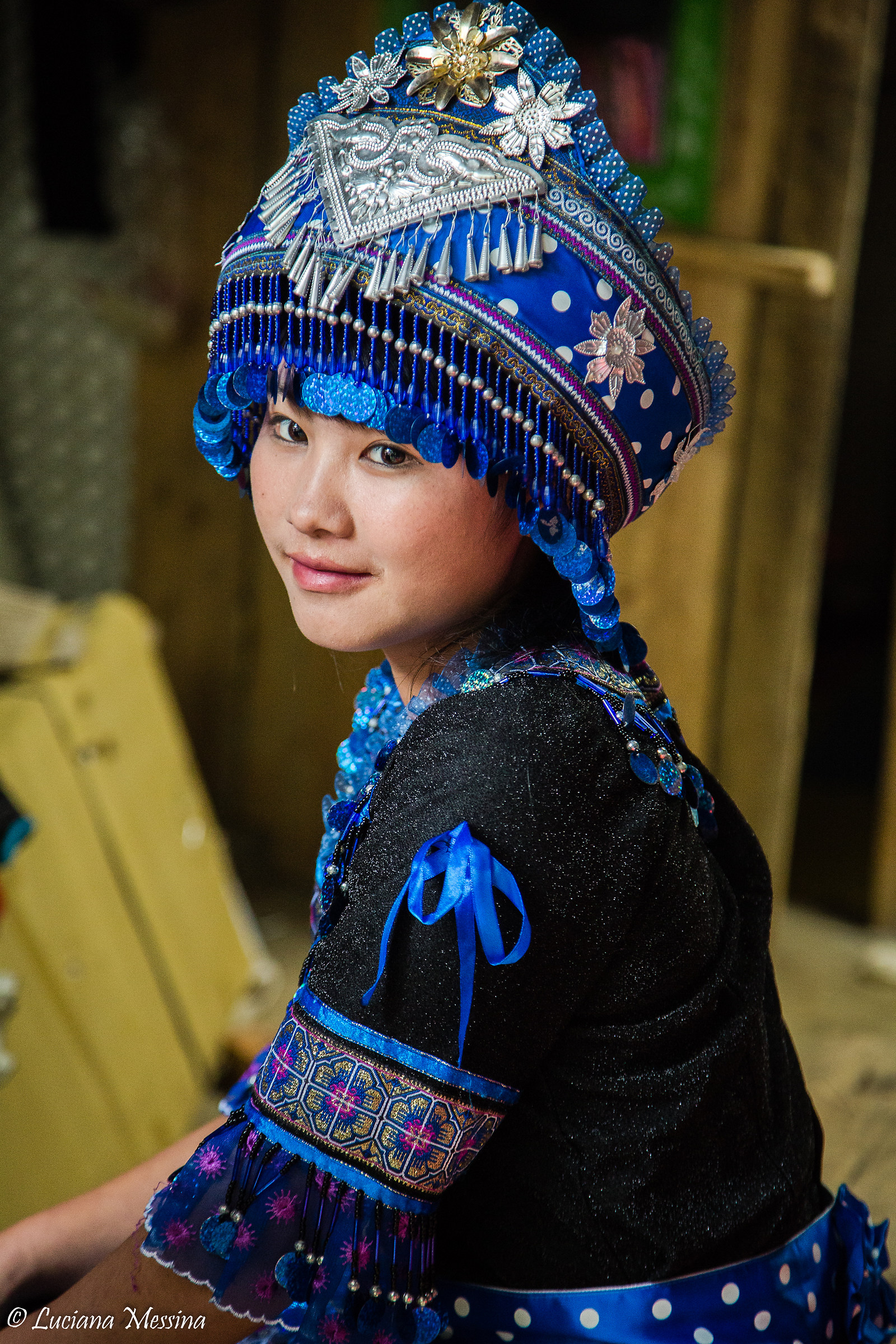 colorful Vietnamese woman