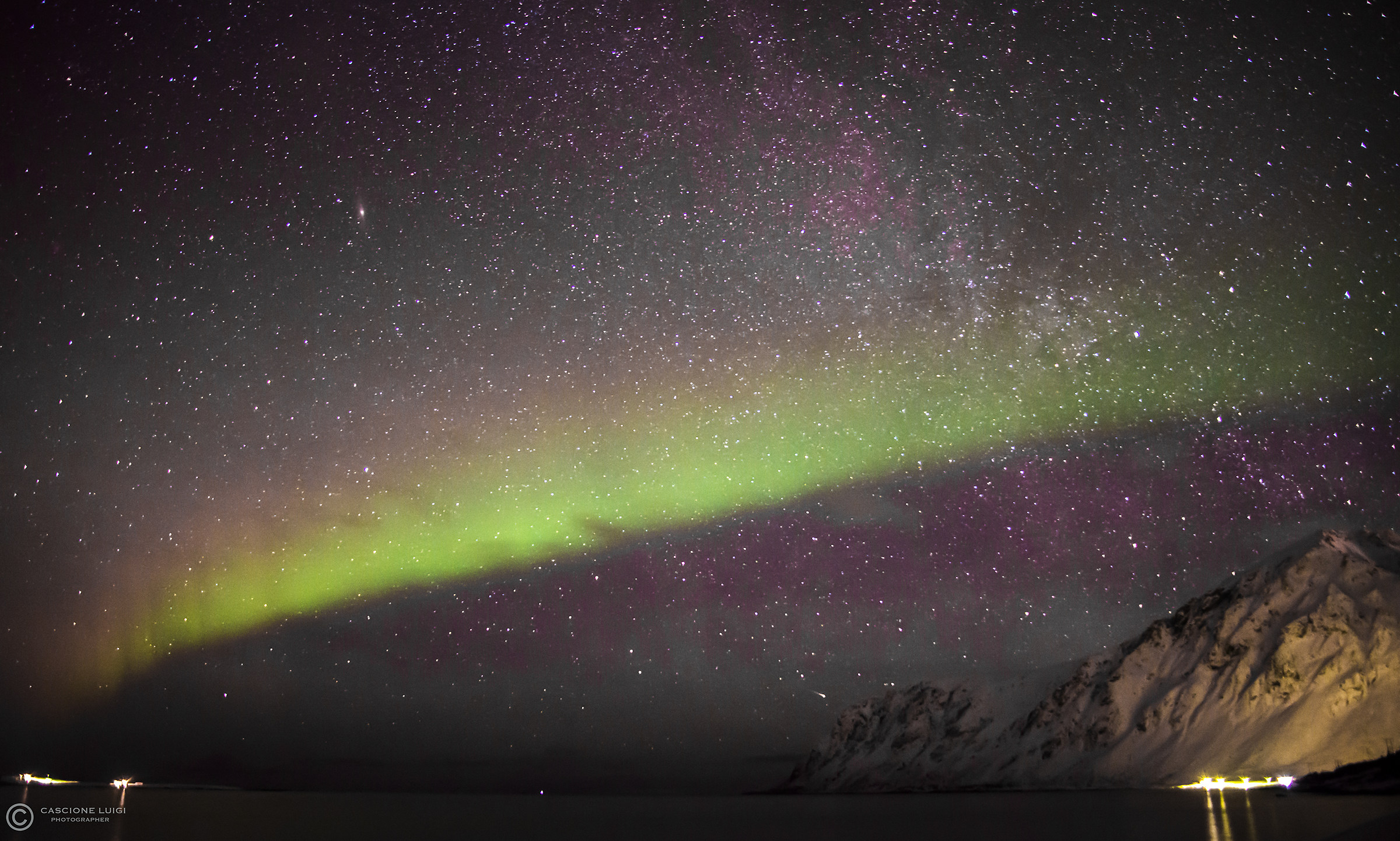arcobaleno e la via lattea