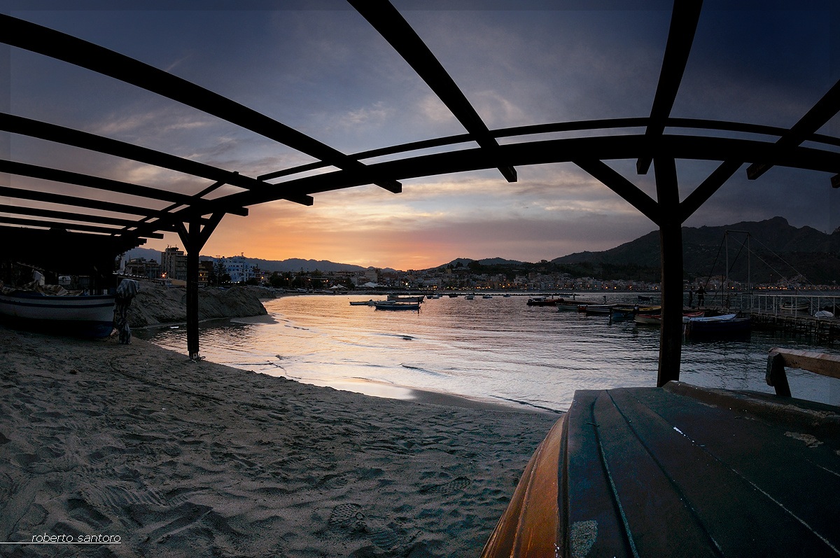 Sunset in Giardini Naxos