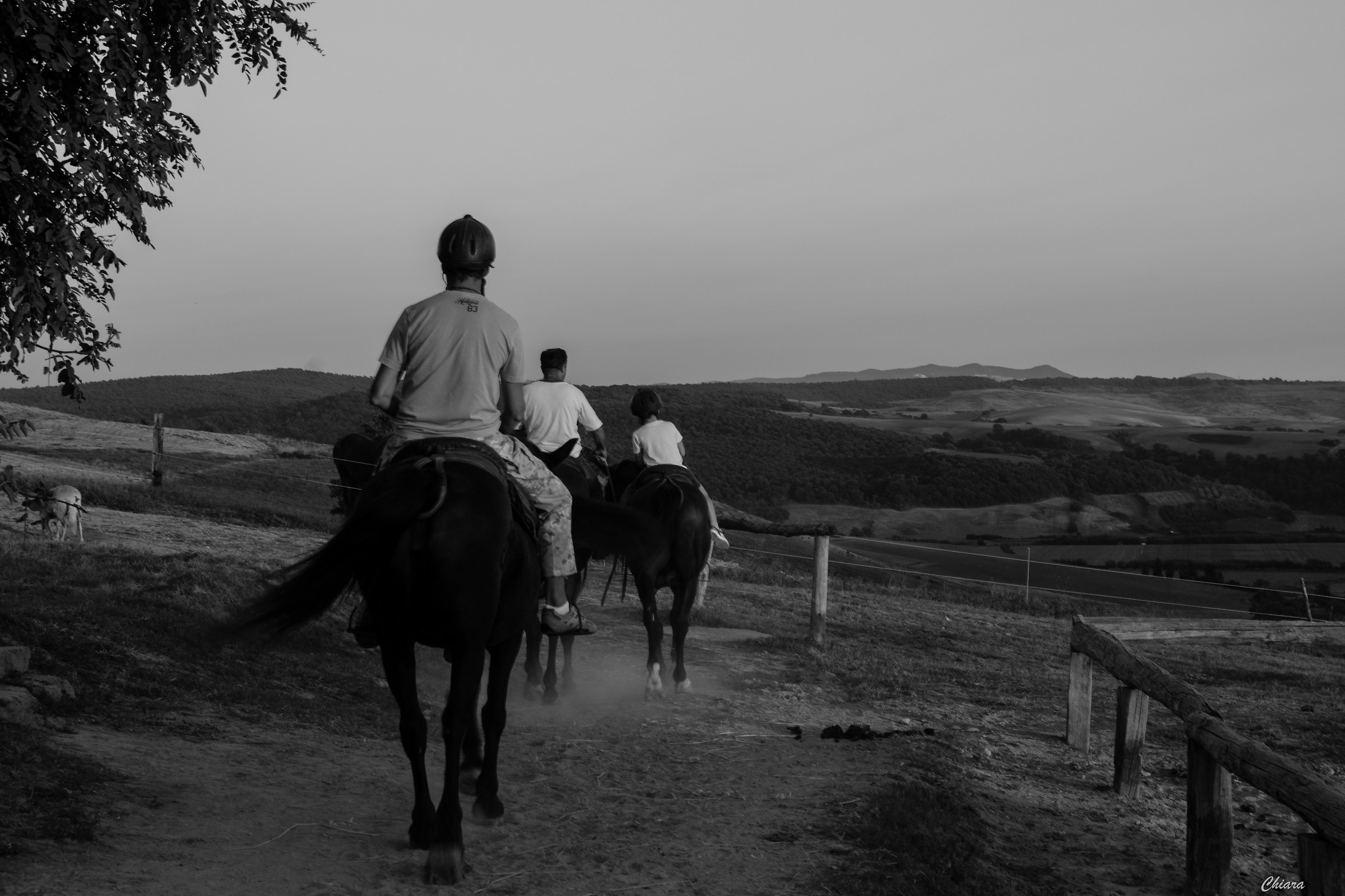 Passeggiata padre e figlio