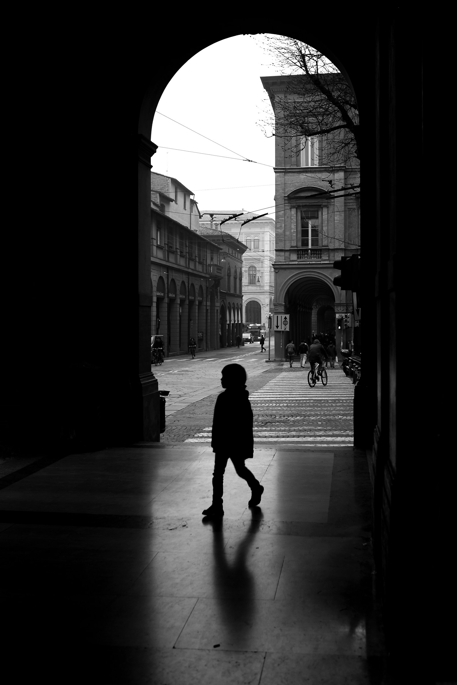 gli ho detto che nel centro di Bologna....
