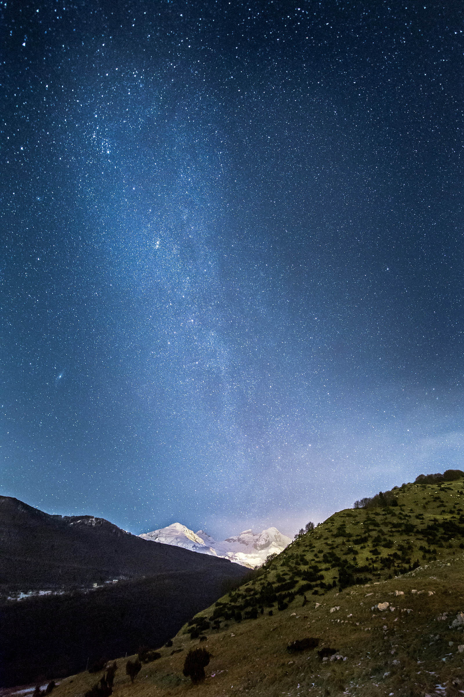 Milk waterfall on Piancavallo