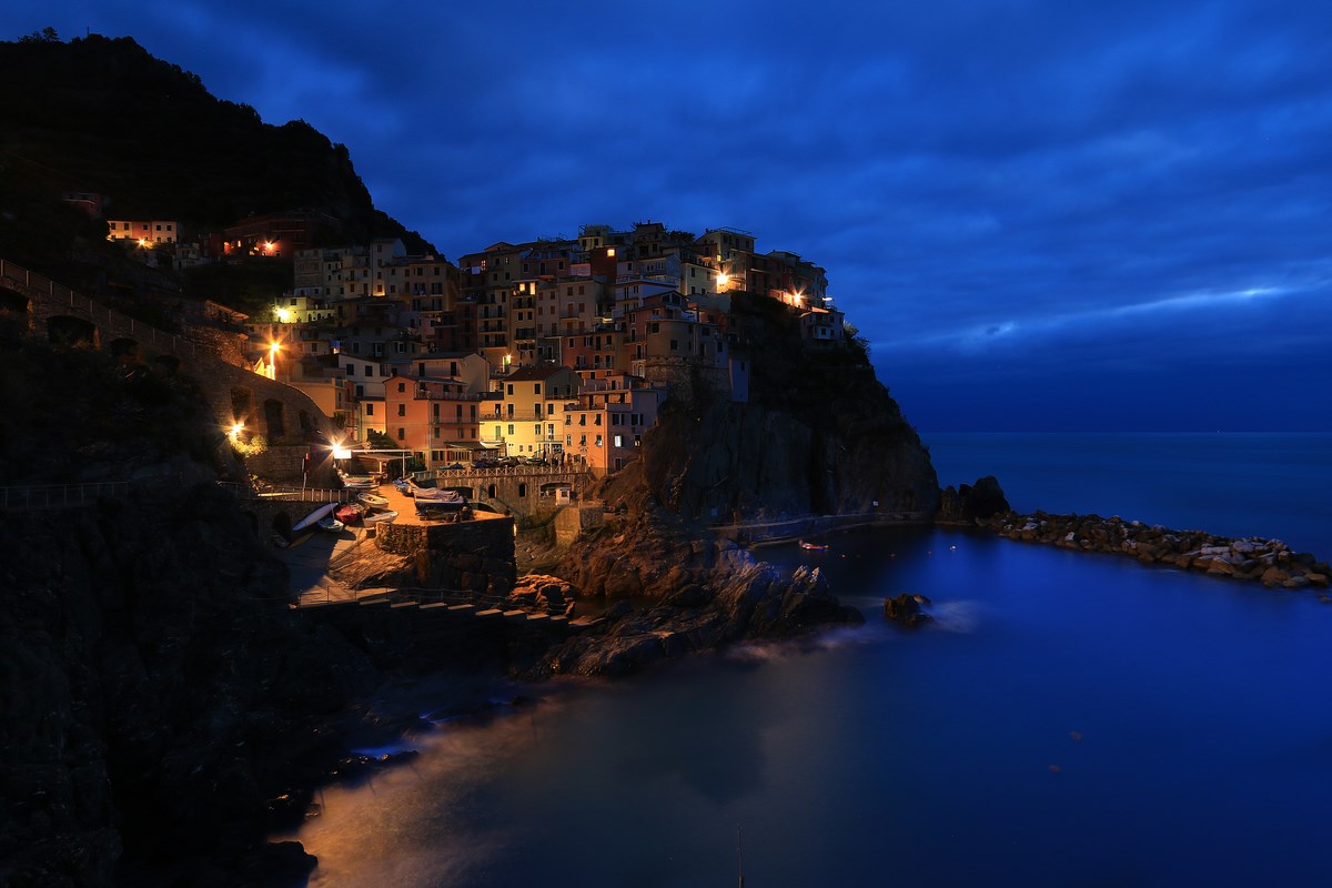 L'ora blu di Manarola.