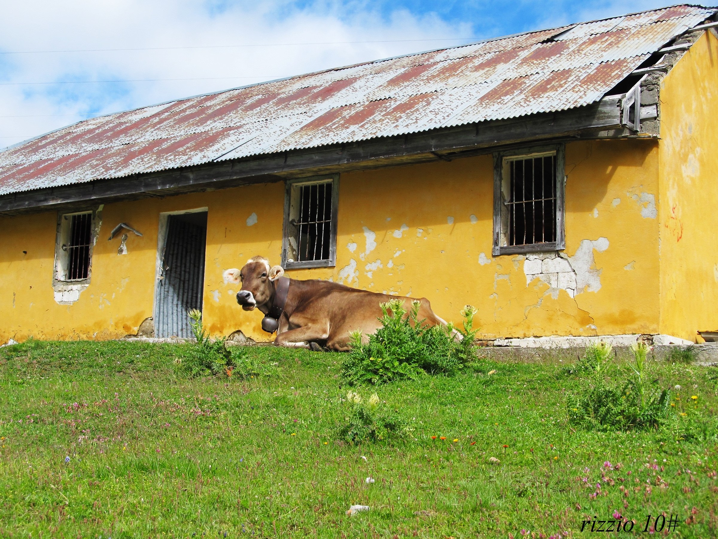 Column guarding the old barracks