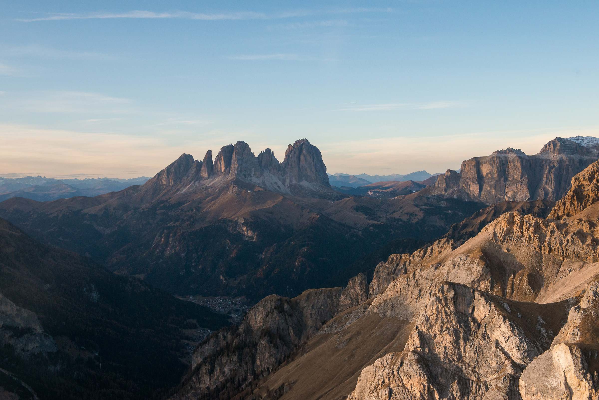 Sassolungo al Tramonto