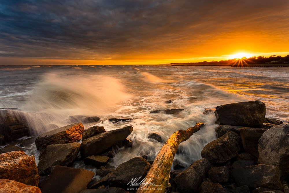 Sunset on the east coast