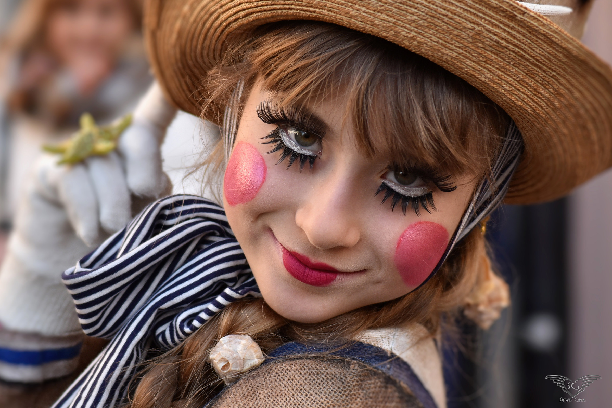 Nicole mask of the Venice Carnival