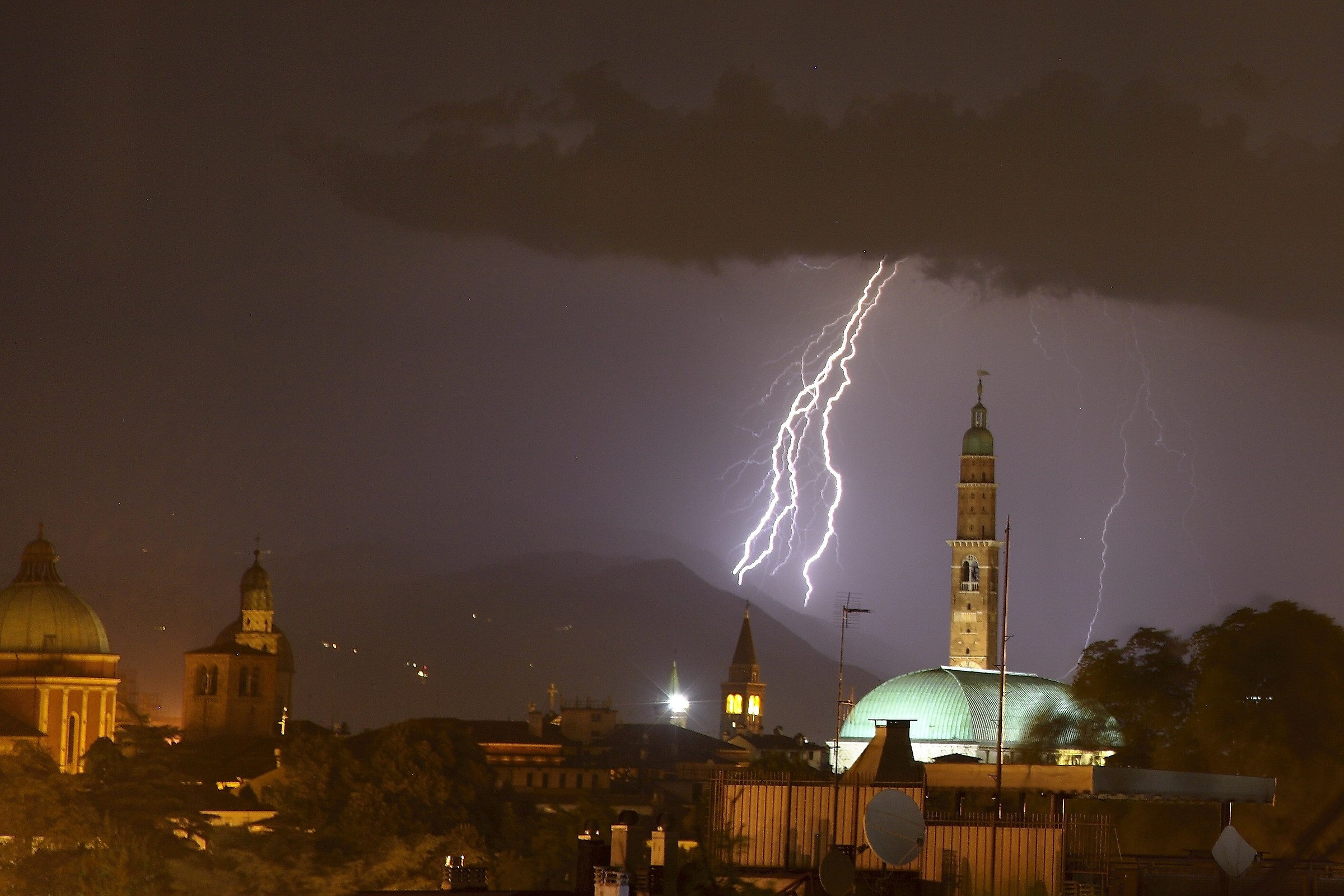 Fulmini su Vicenza