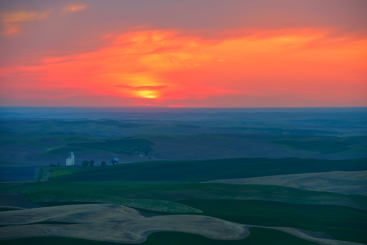 Steptoe Butte, Palouse (sunset) , WA