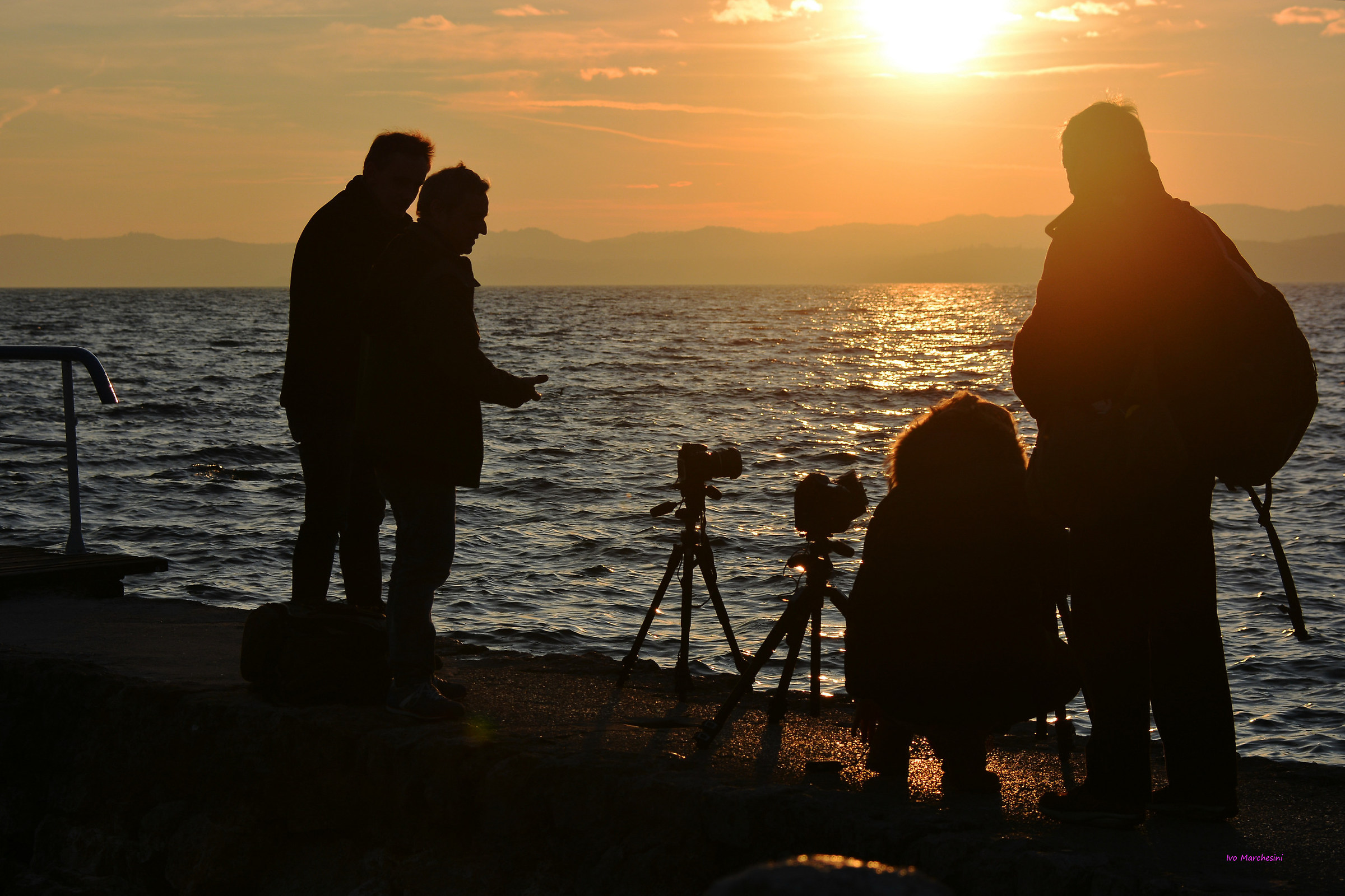 Fotografi al tramonto