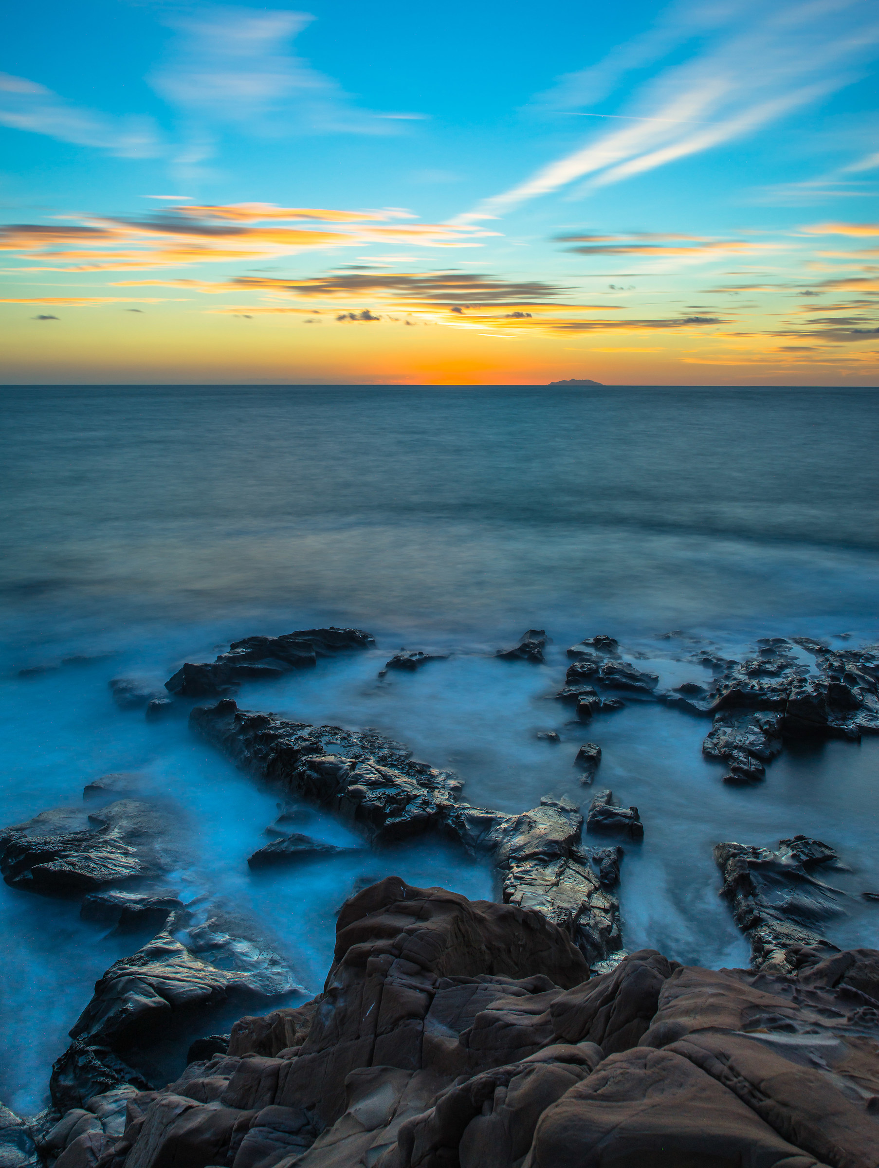 Blue hour a Calafuria