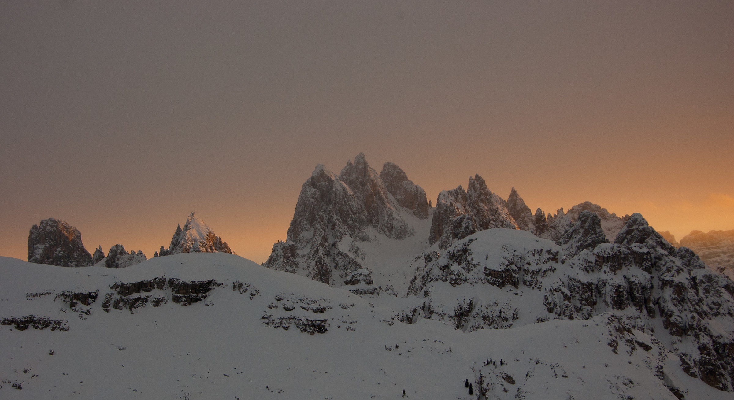Sunset on Misurina Cadini