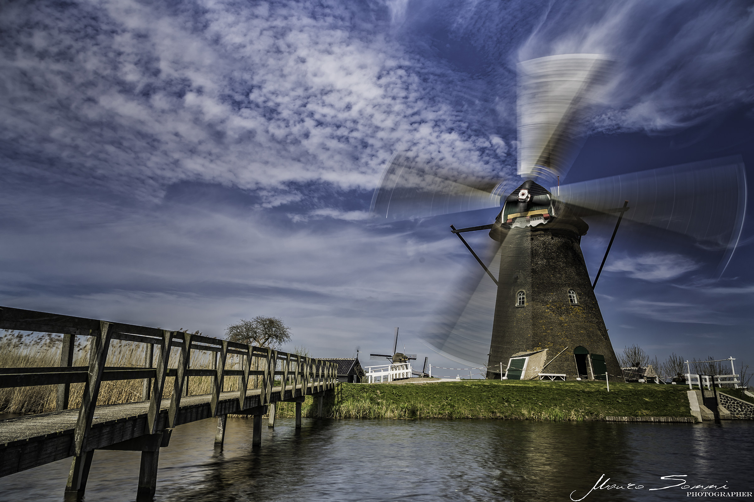 Un mulino di kinderdijk