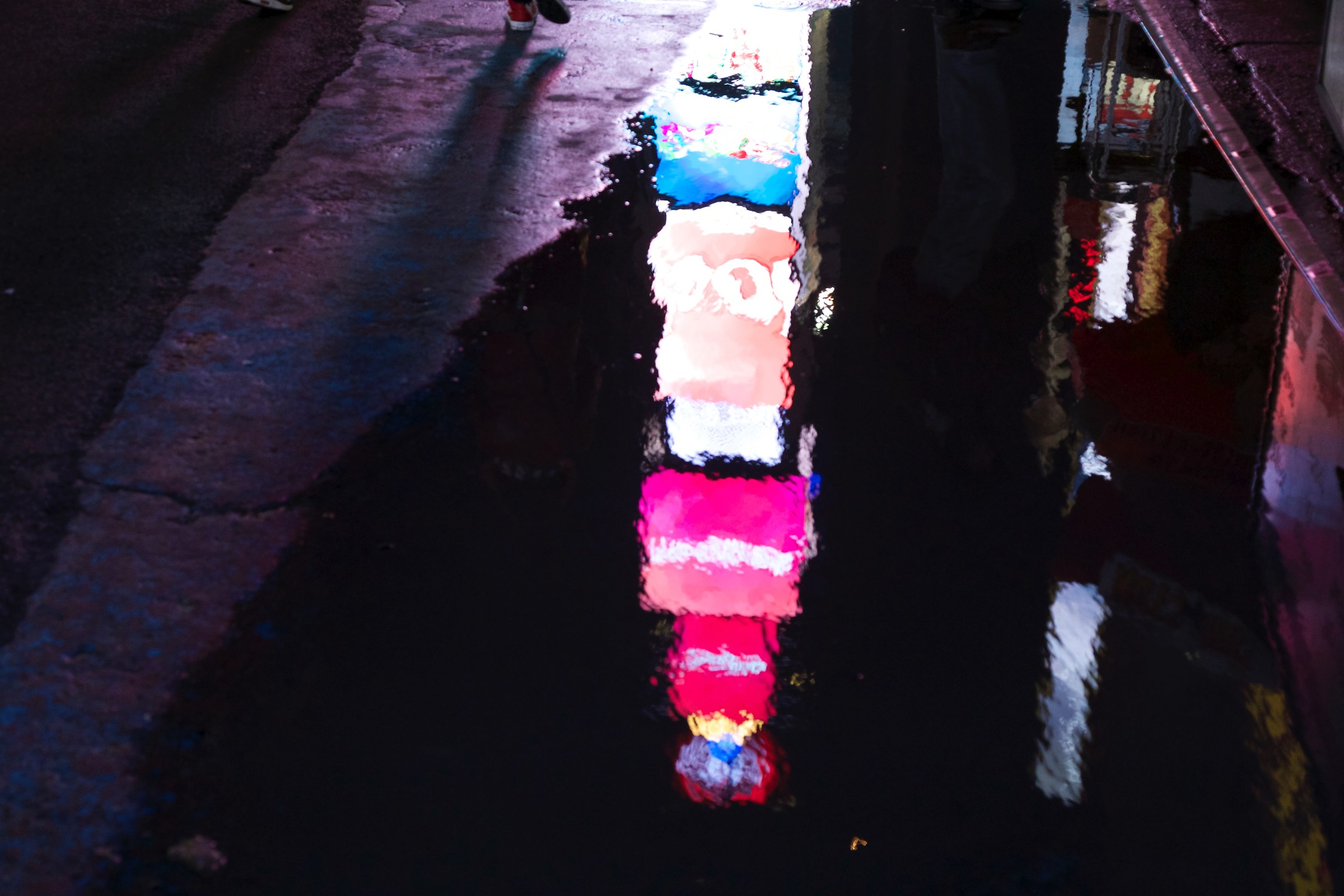 The reflections of the night