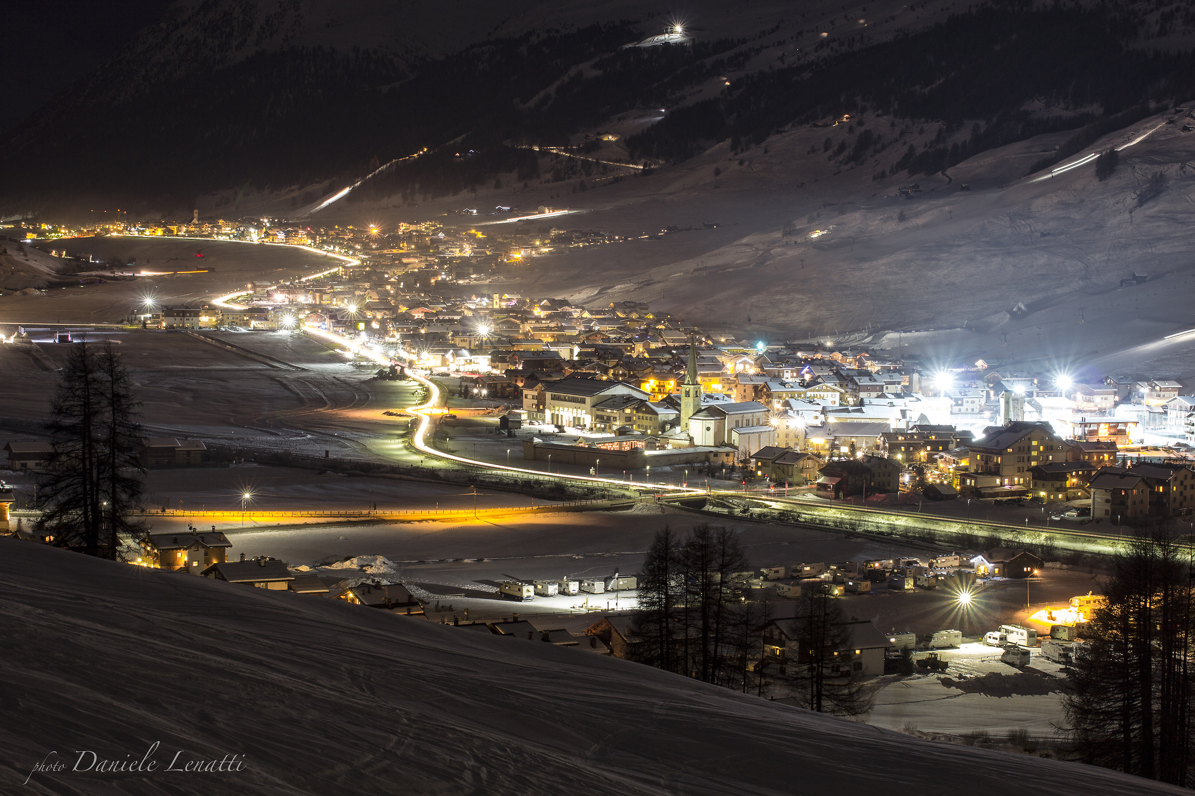 Livigno winter night
