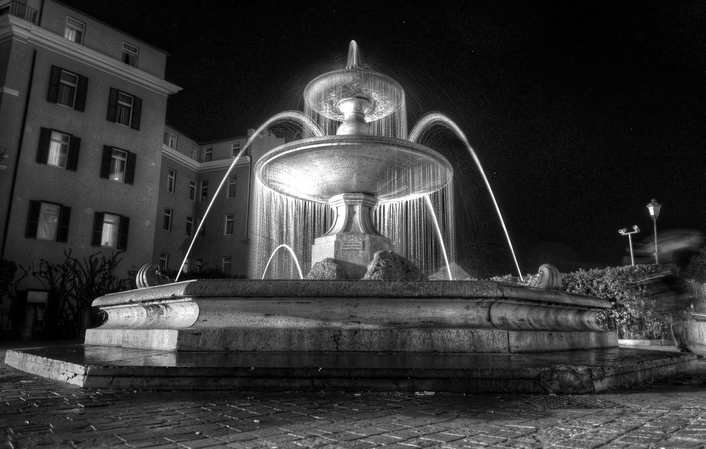 Octagonal Barberini Palace fountain