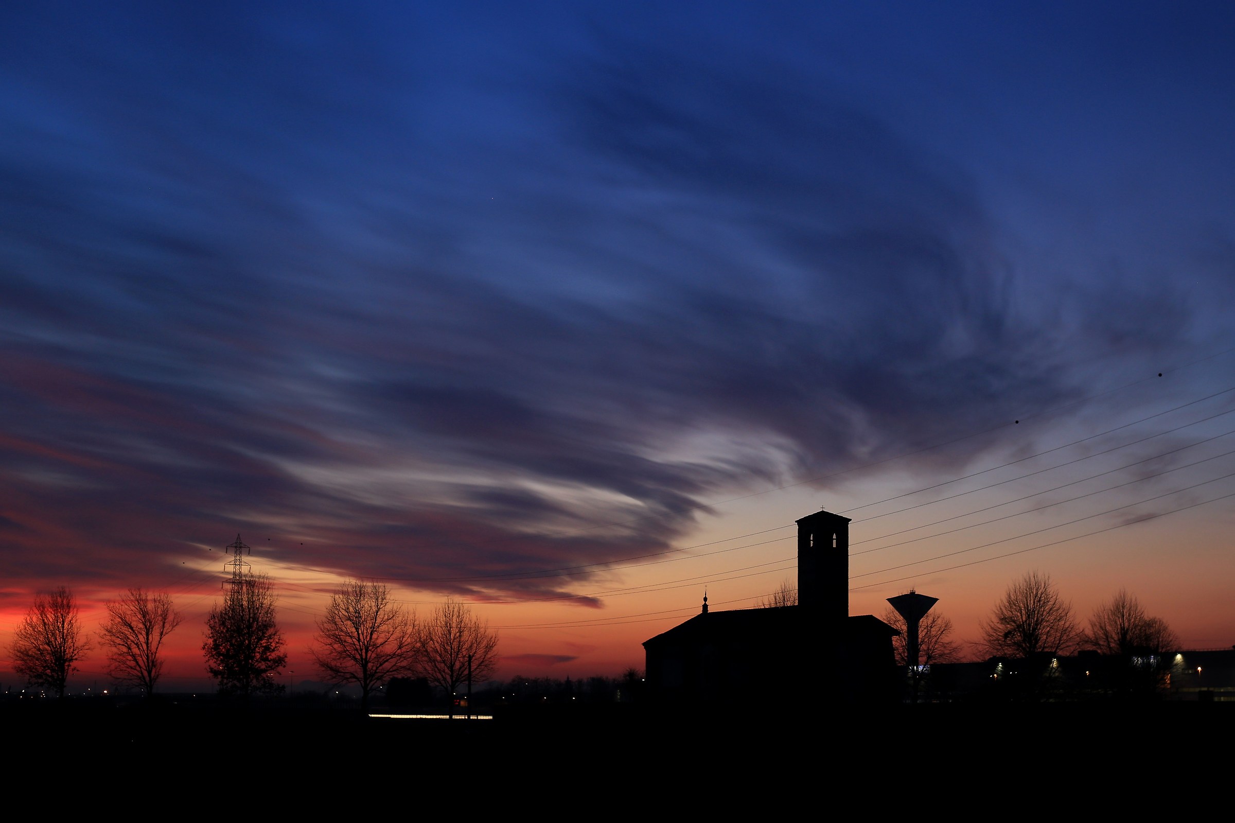 The church swallowed by the sky