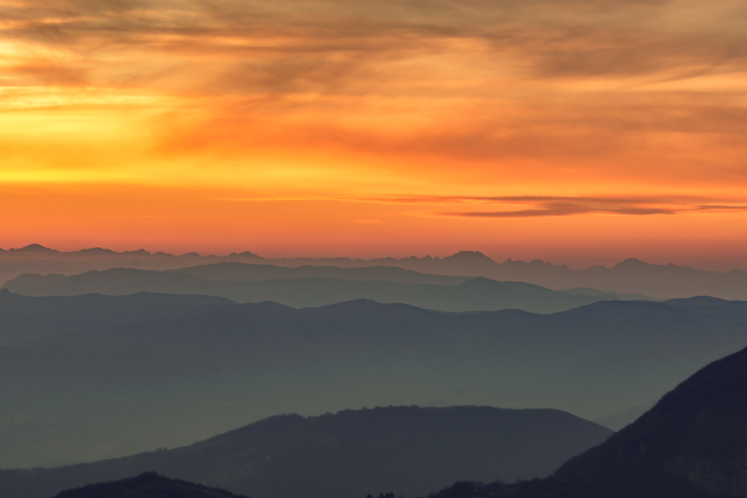 tramonto sull Antola