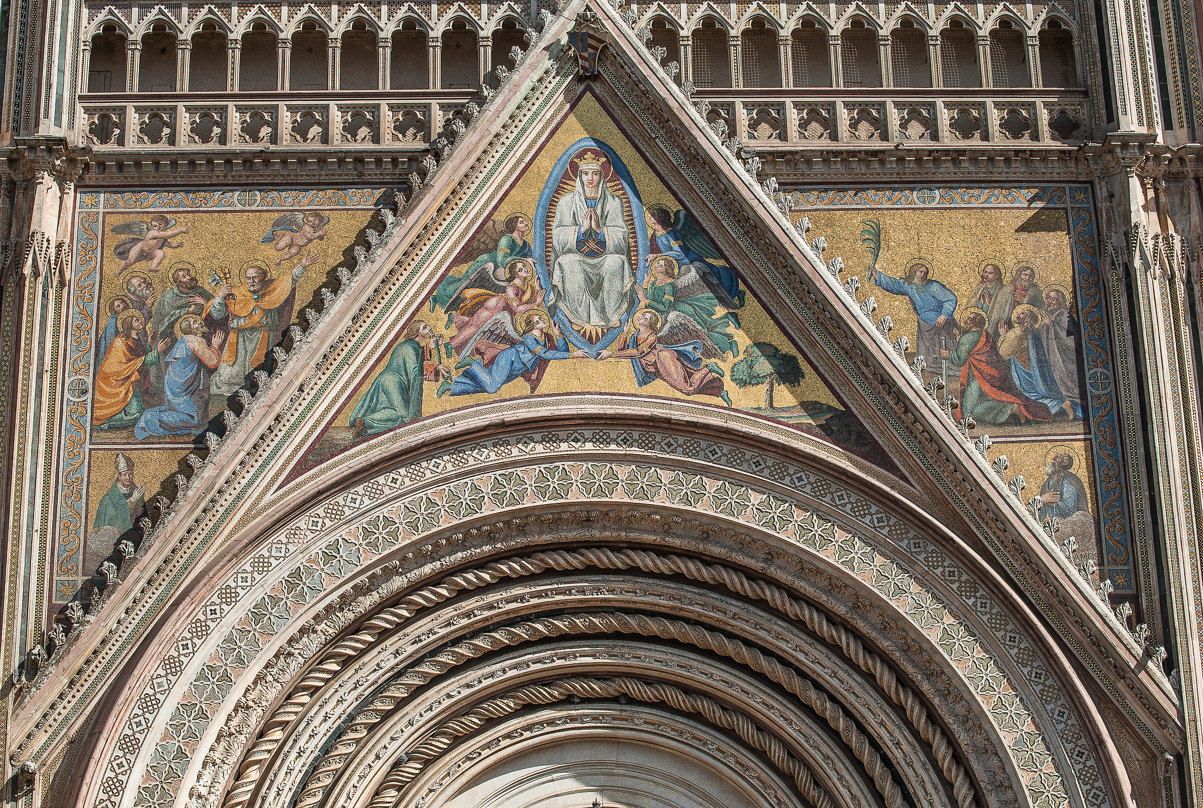 Duomo di Orvieto-Particolare Mosaico Esterno