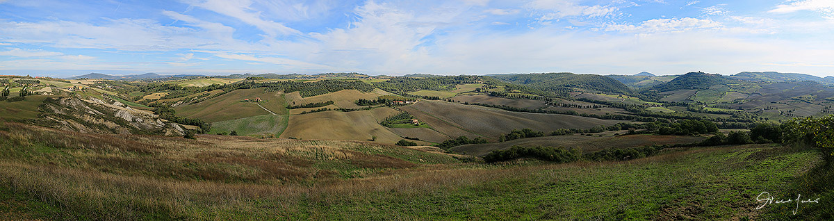 Overview of Val d'Orcia (Si)