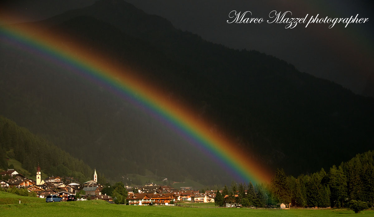 L'arcobaleno su Canazei Val di Fassa