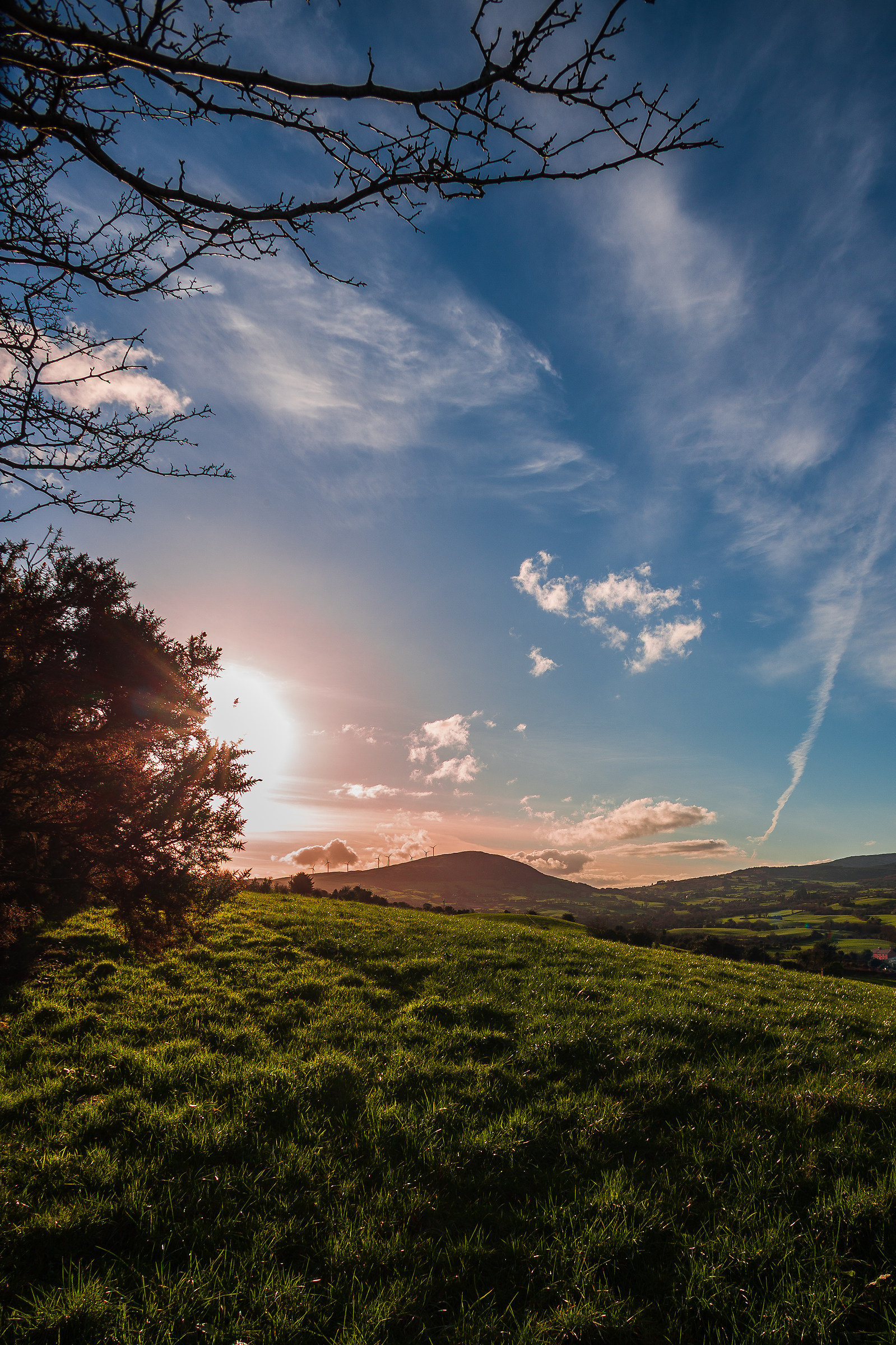 Tramonto sull'eolico