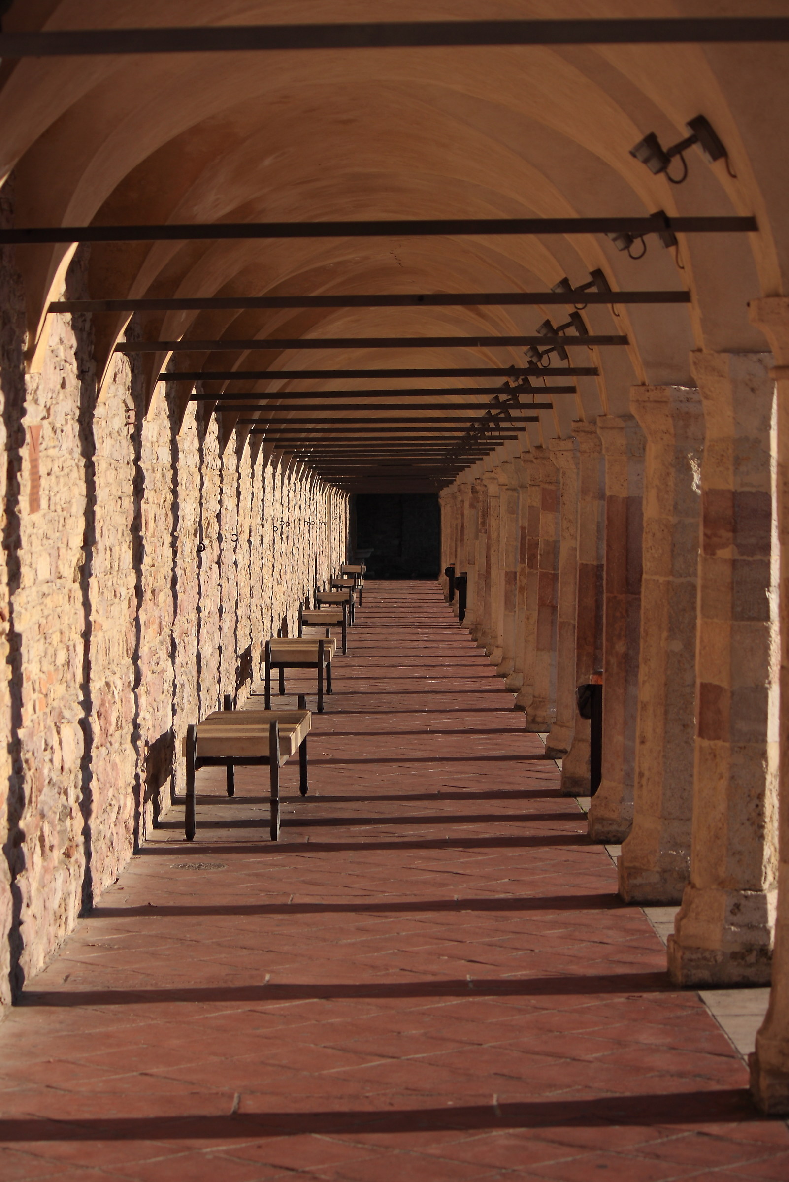 The arcade in Assisi