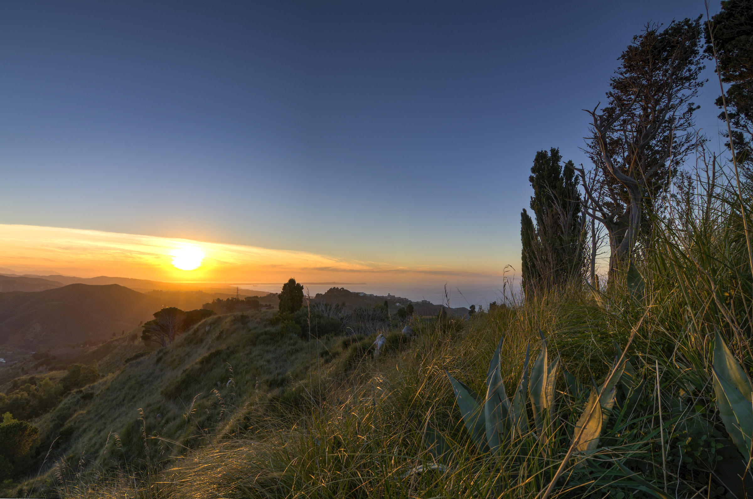 Sunset at the countryside