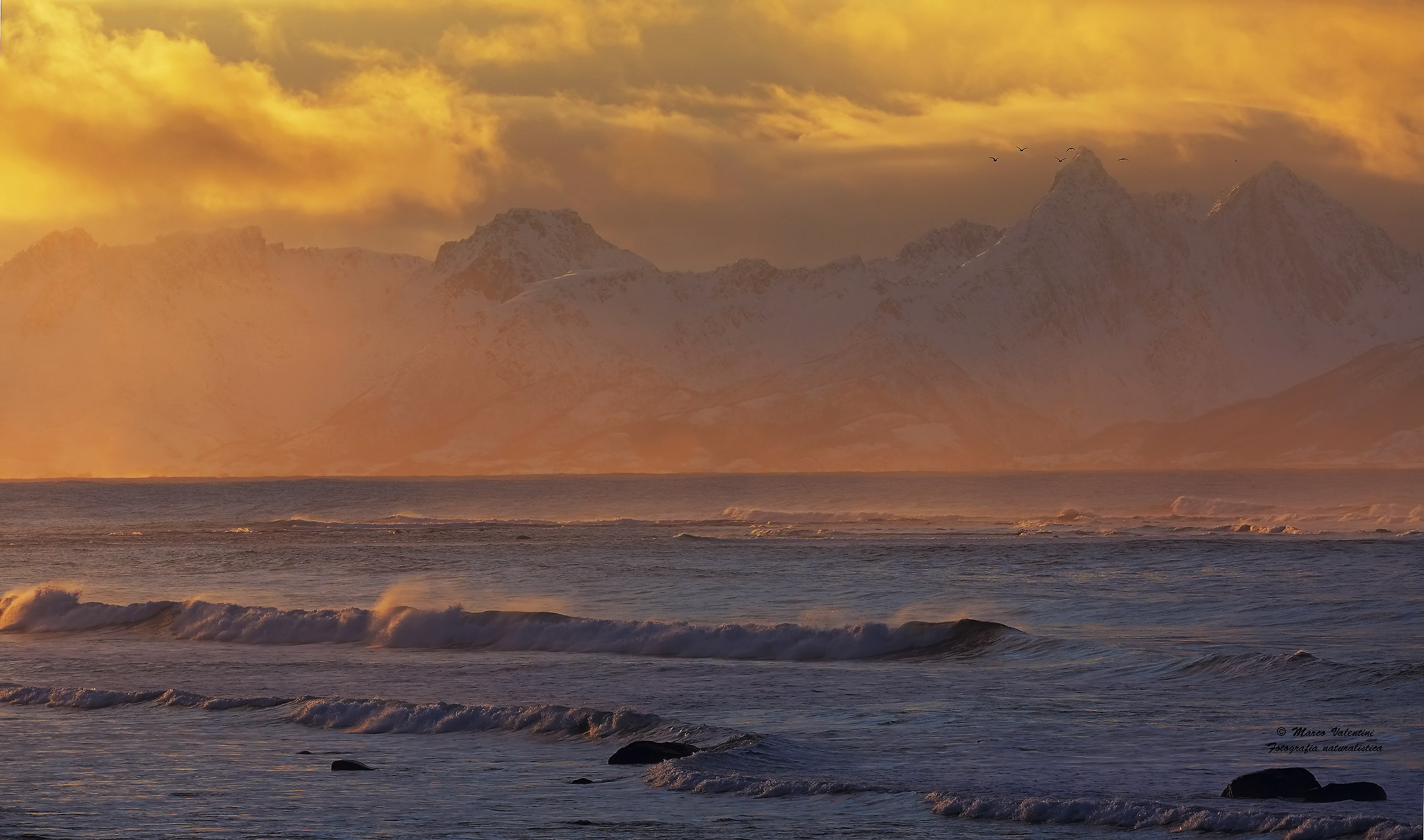 Endless arctic sunset
