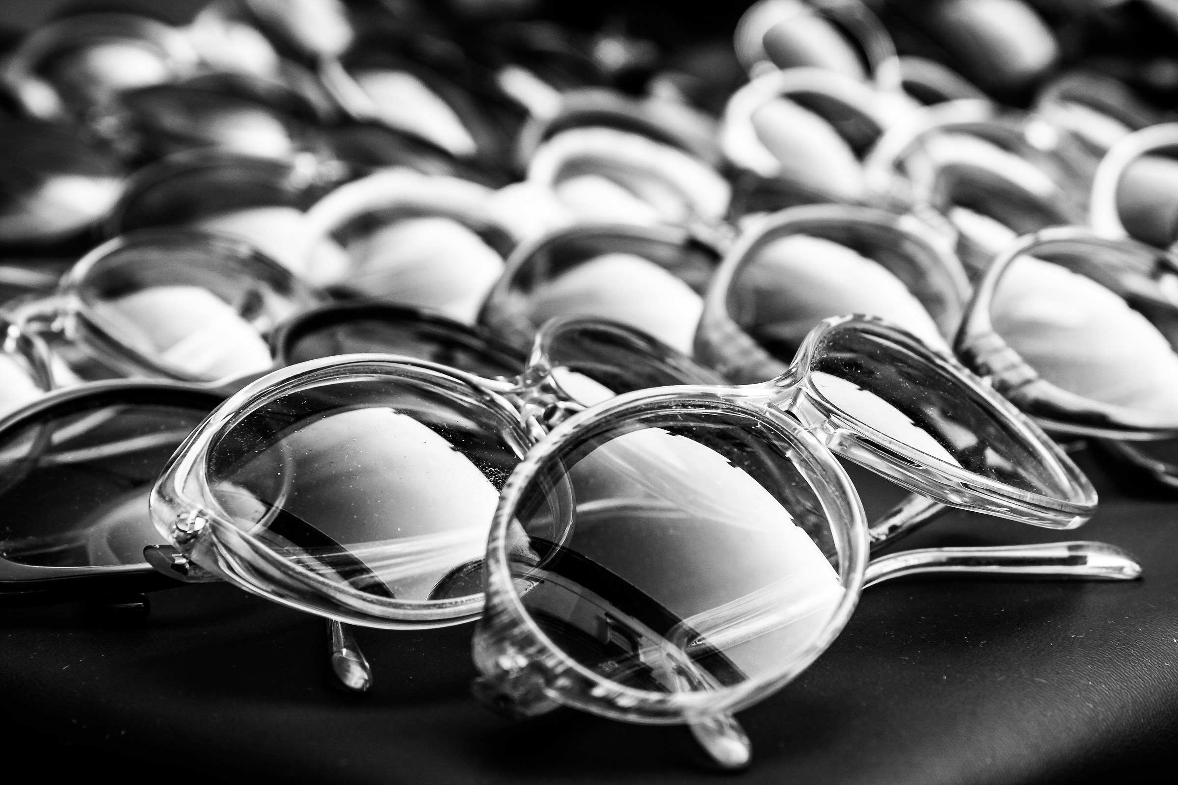 blacks and white glasses