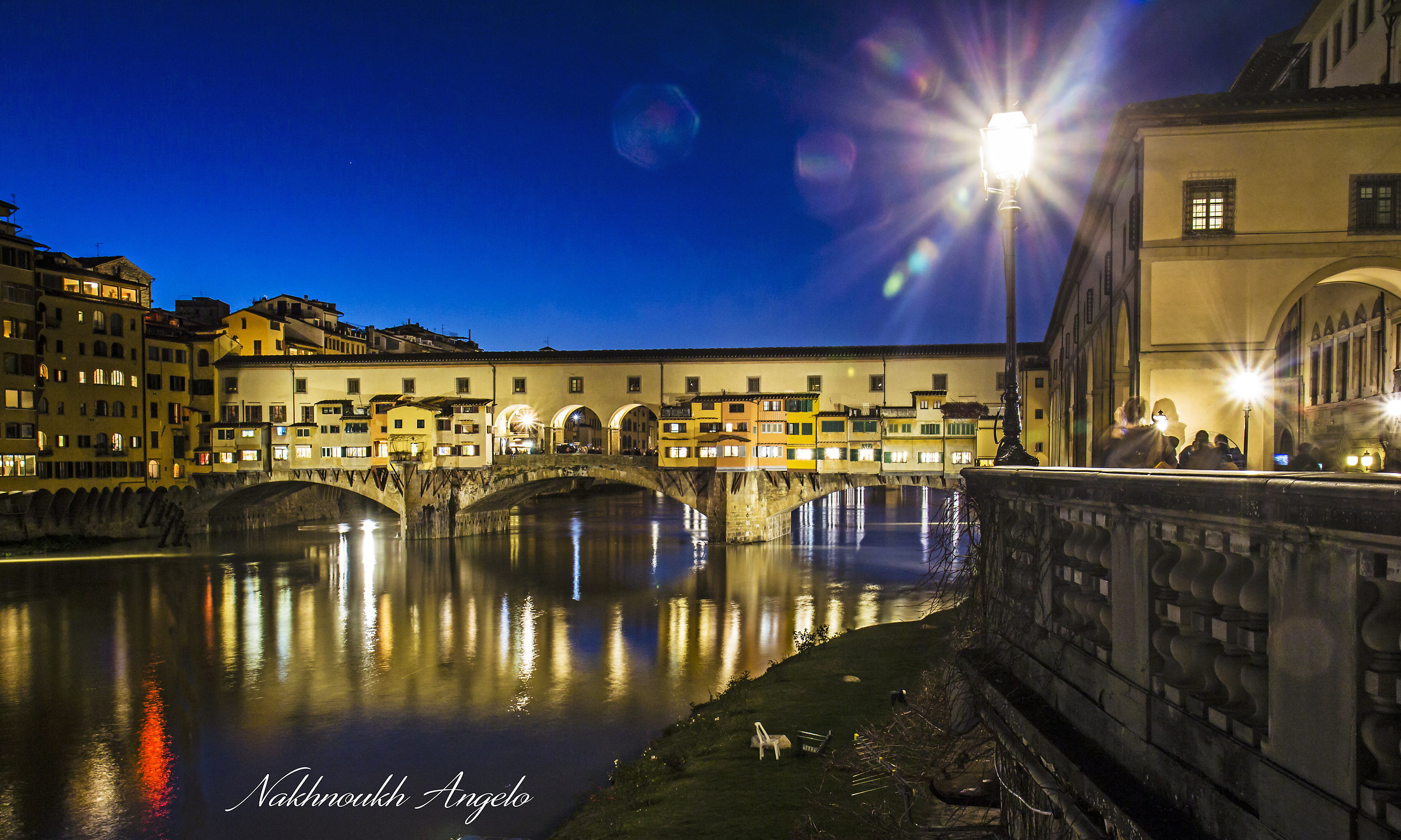 The old bridge in Florence