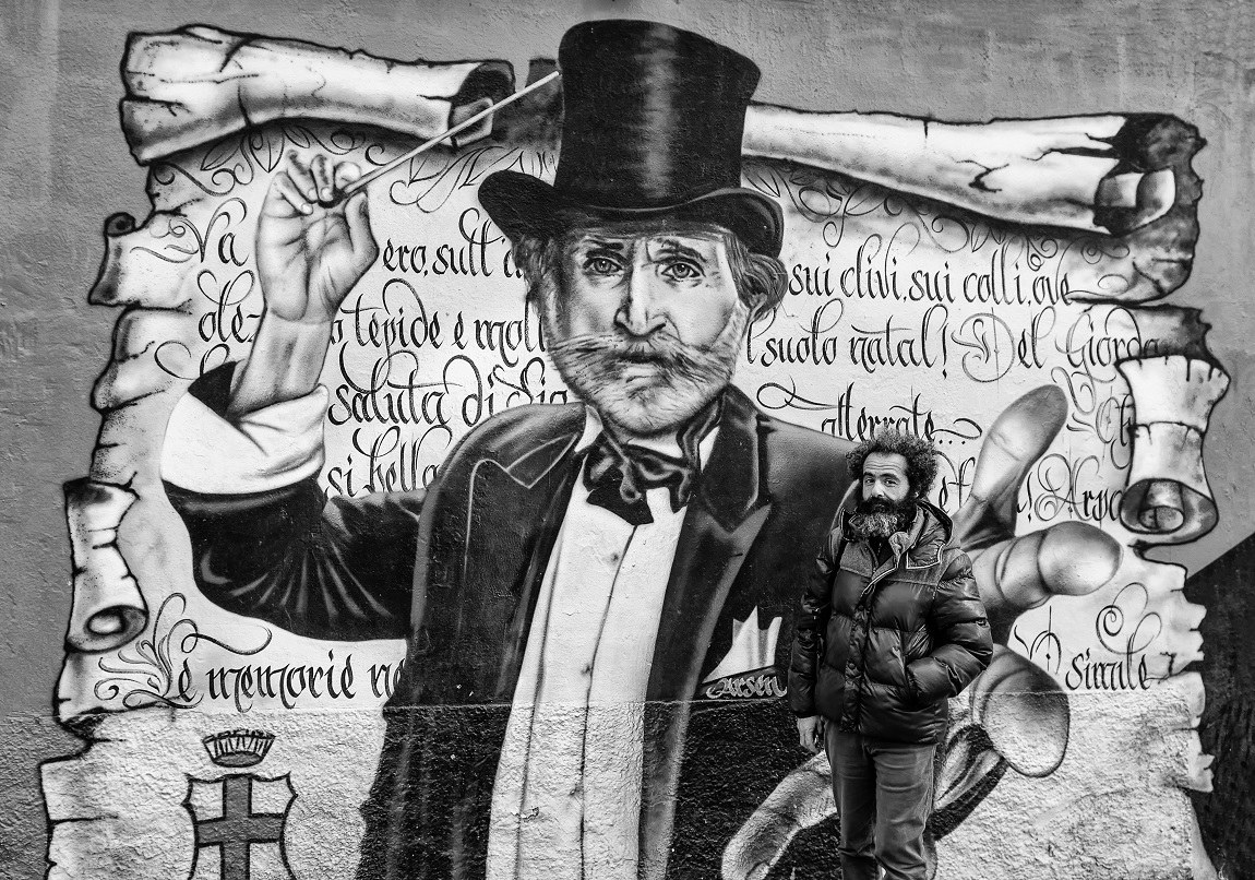 murales con Riccardo