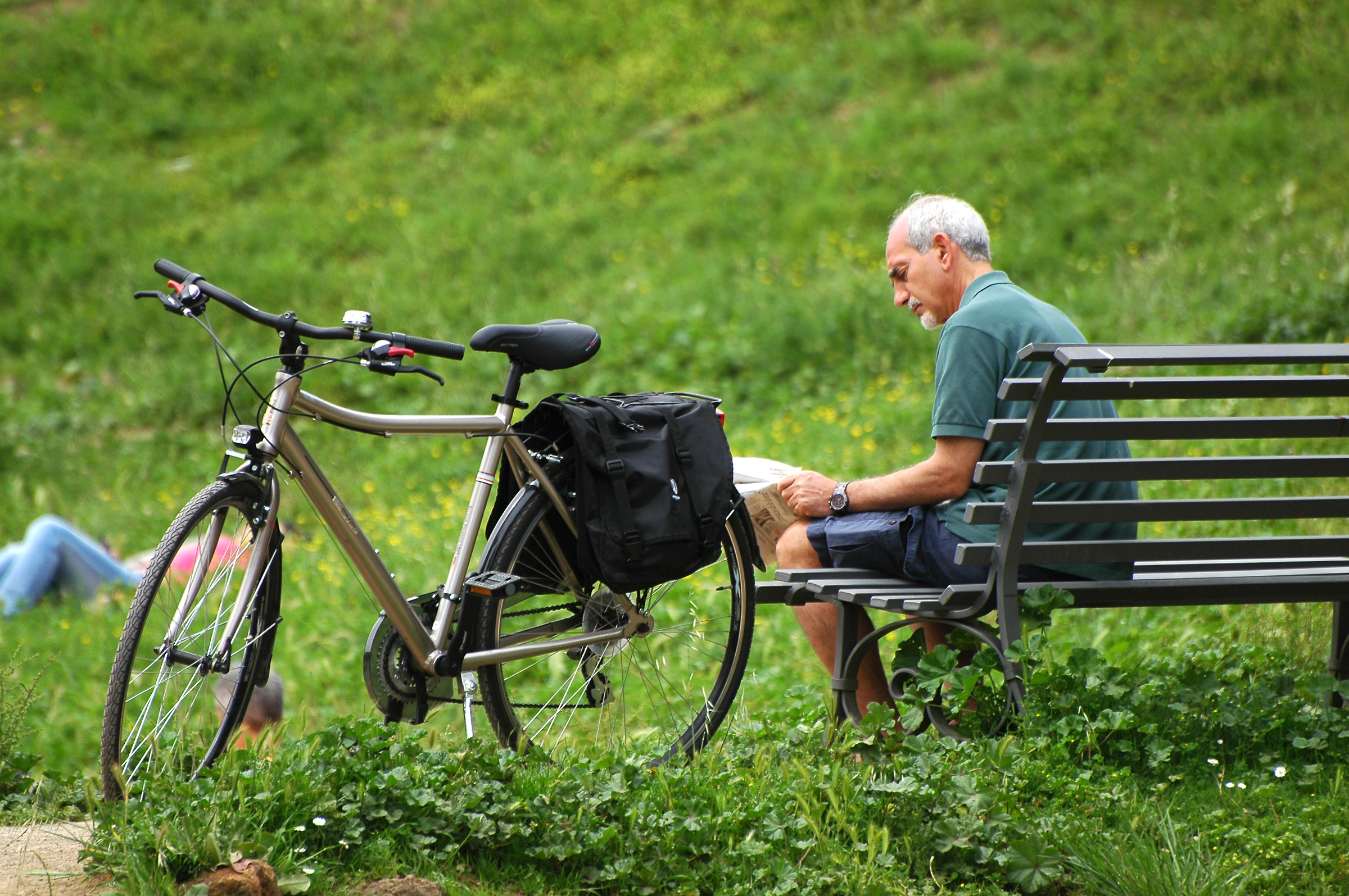 The bike is beautiful ... but the bench is better
