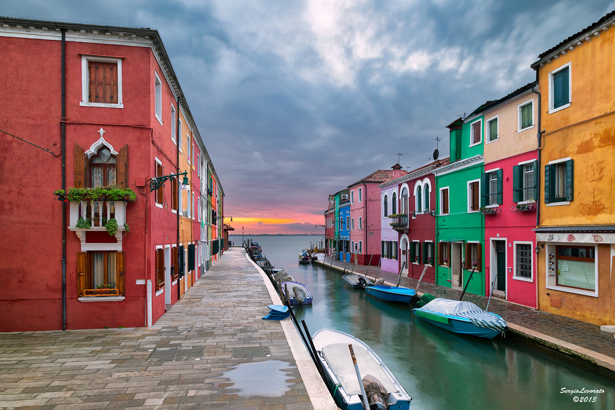 Burano al tramonto