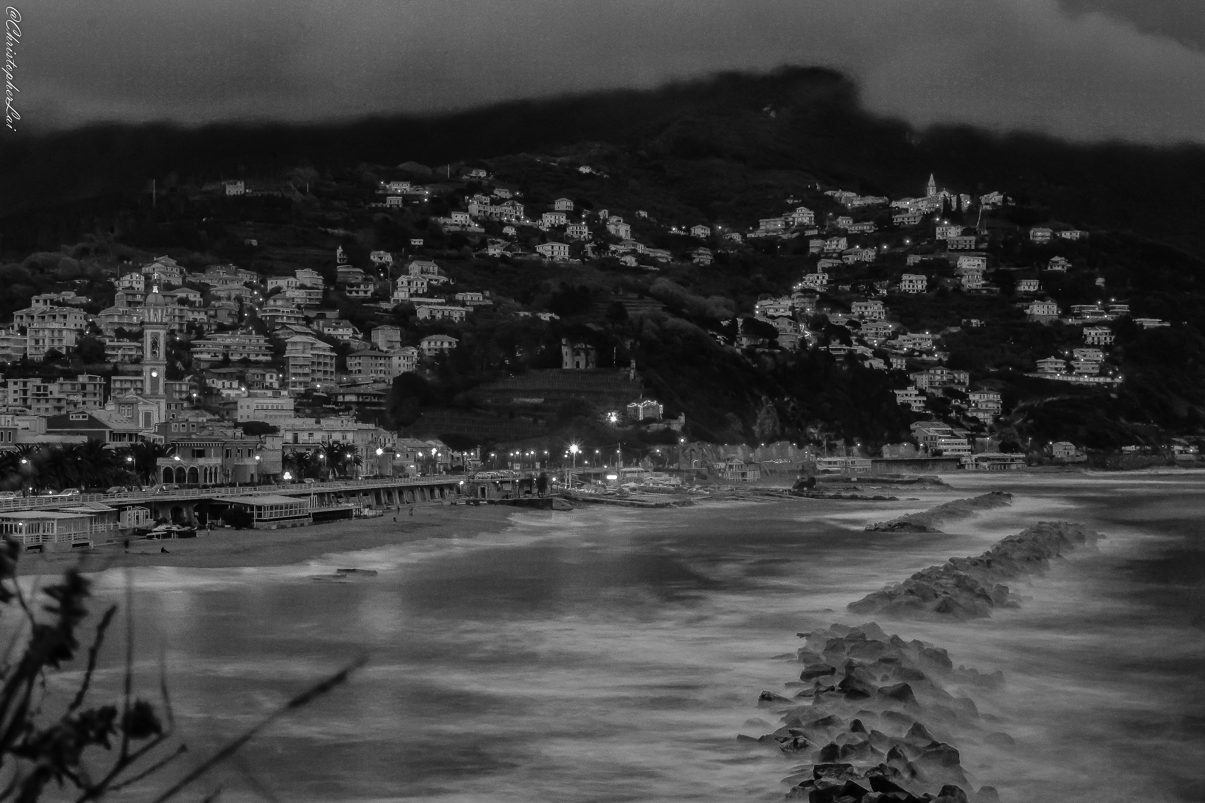 Moneglia in black and white