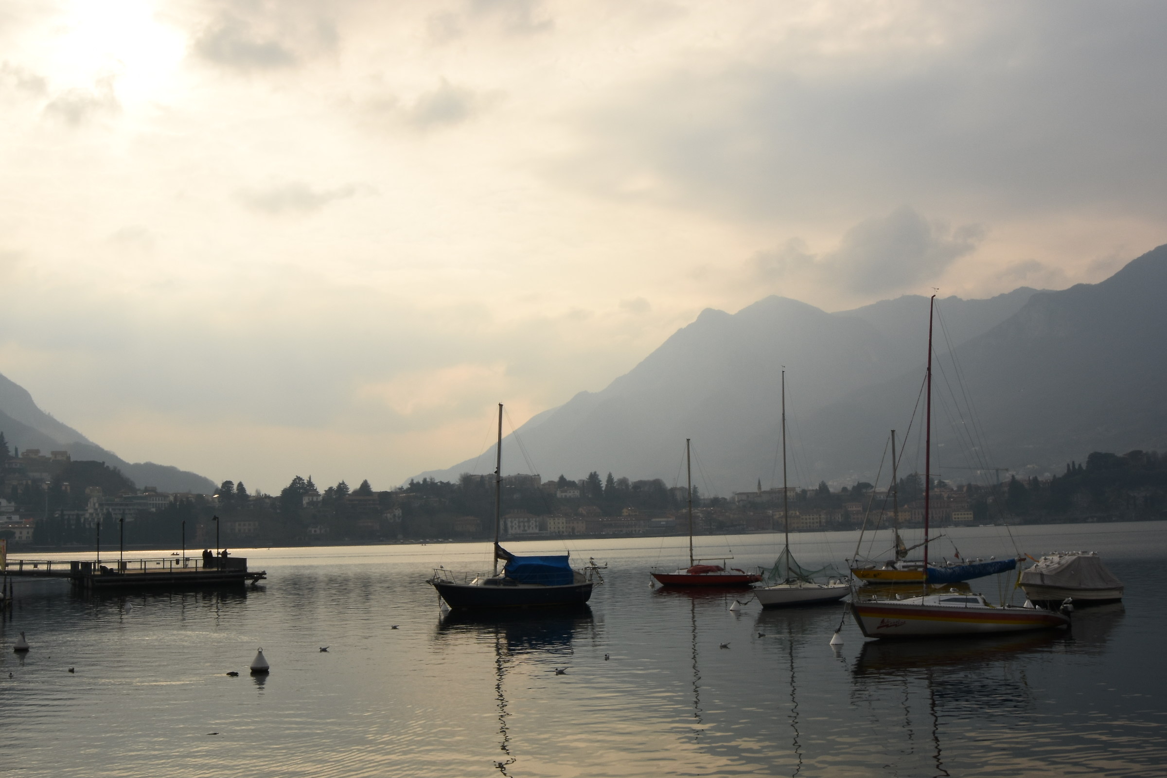 I colori invernali del lago