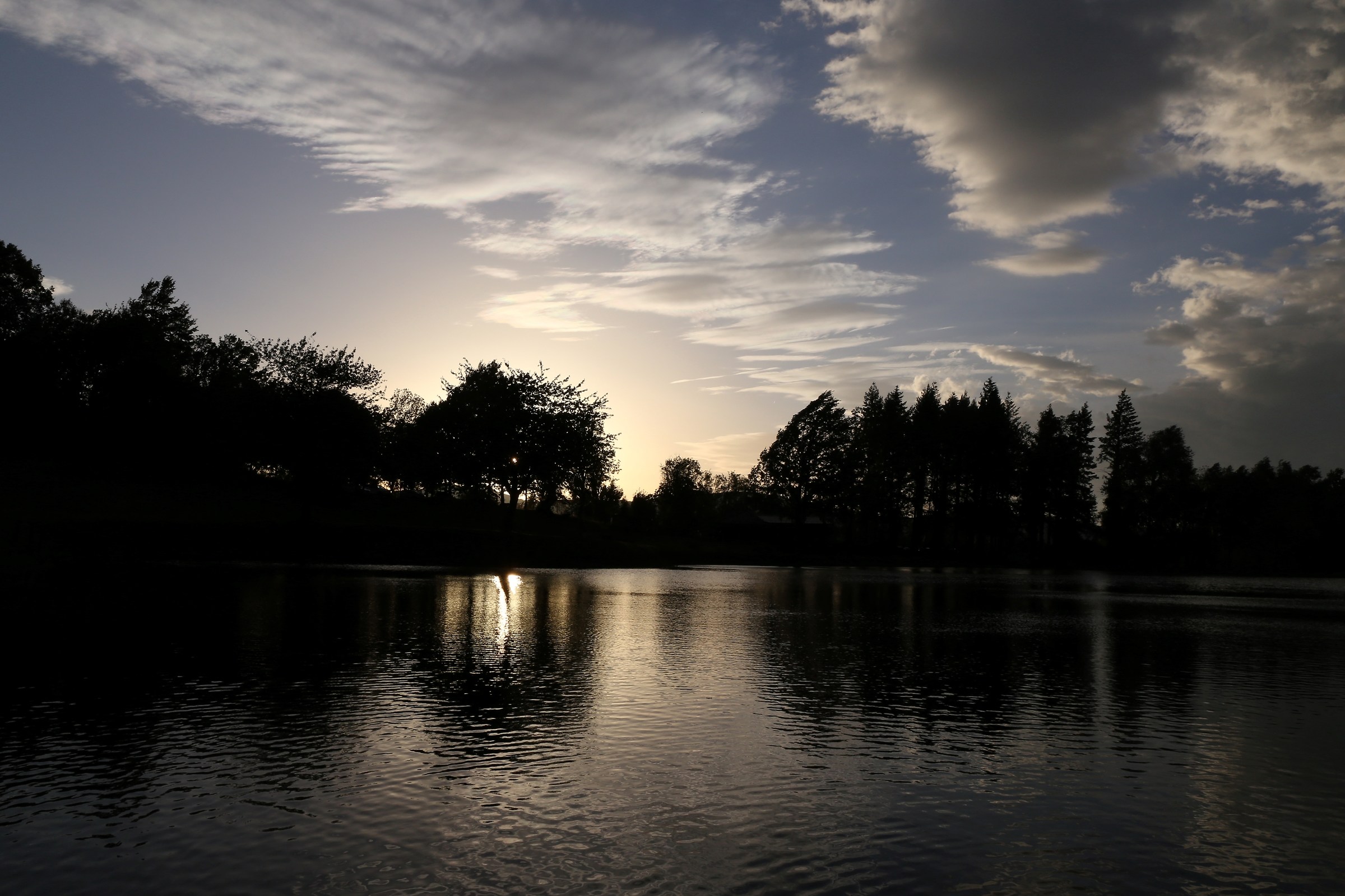 Tramonto sul Lago Lungo ...