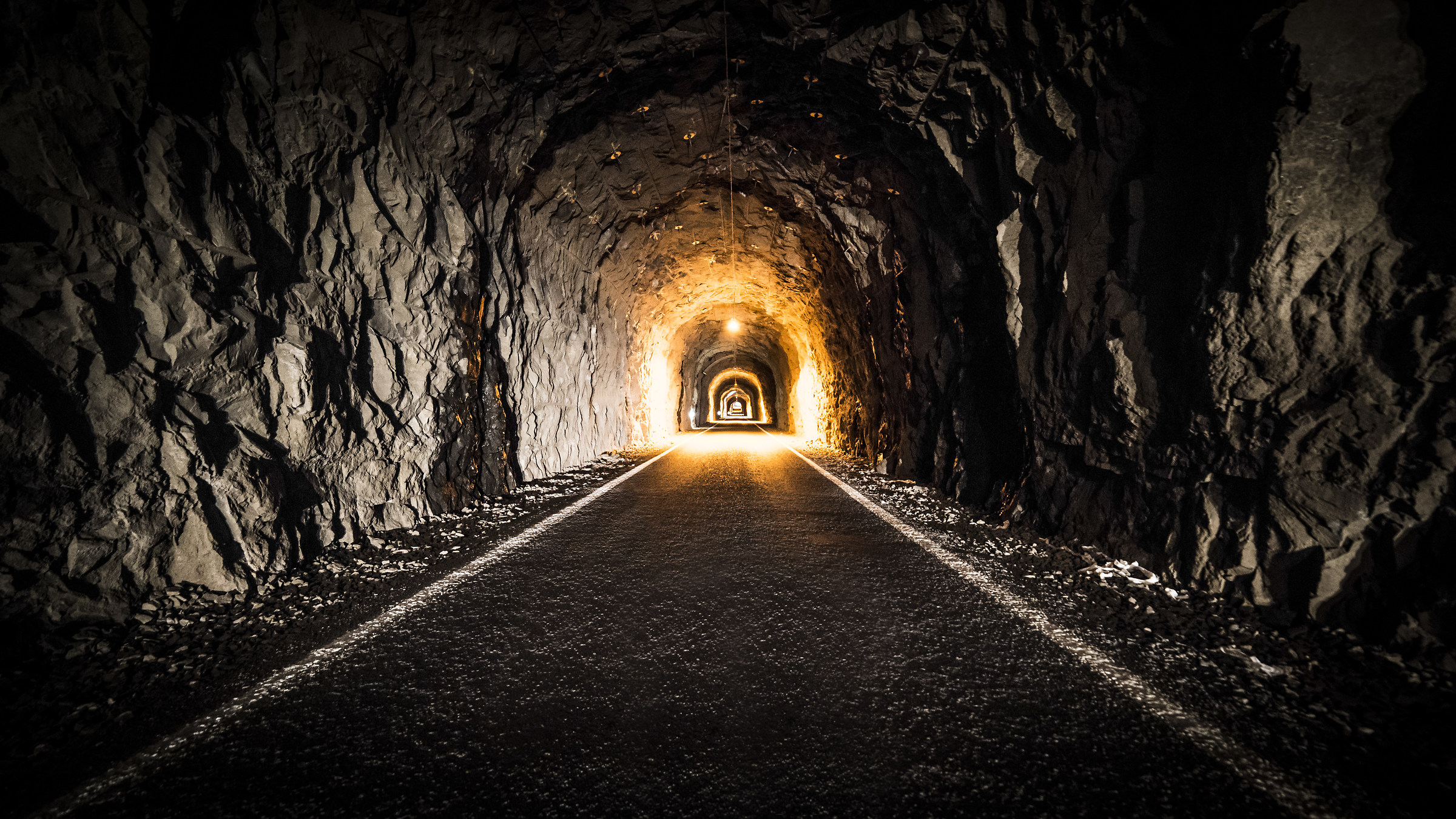 Tunnel near Gasadalur (Faroe Islands)