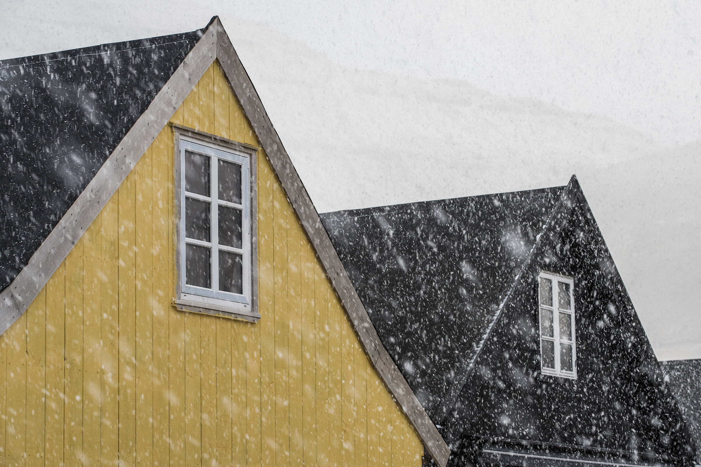 Gjov (Faroe Islands) under the snow