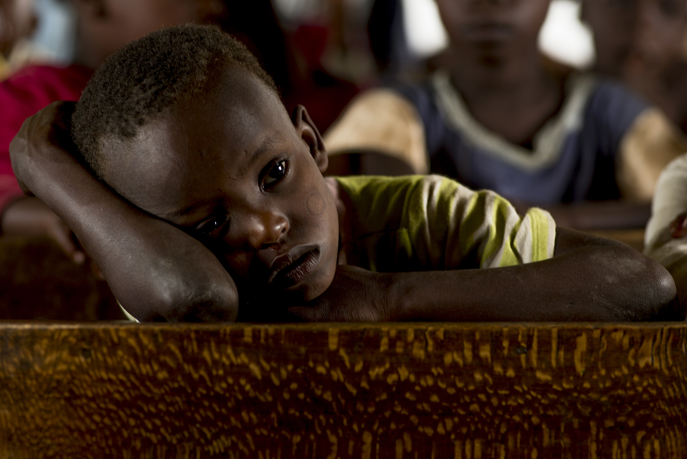 Masai child at school
