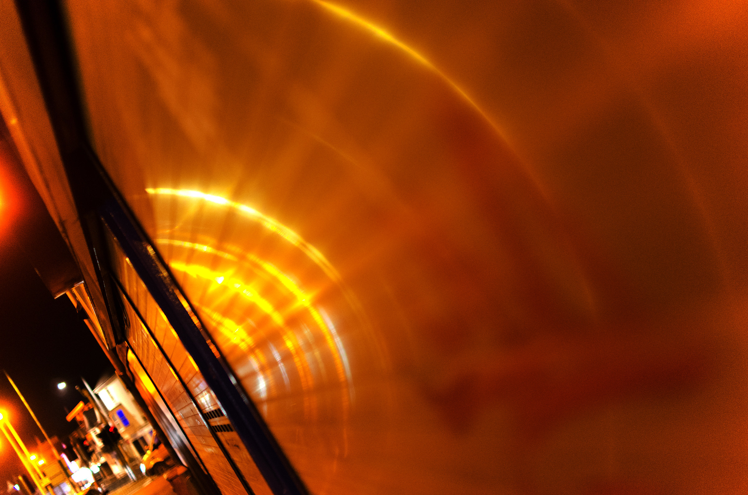 The Metal Shuttered Shop, at Night