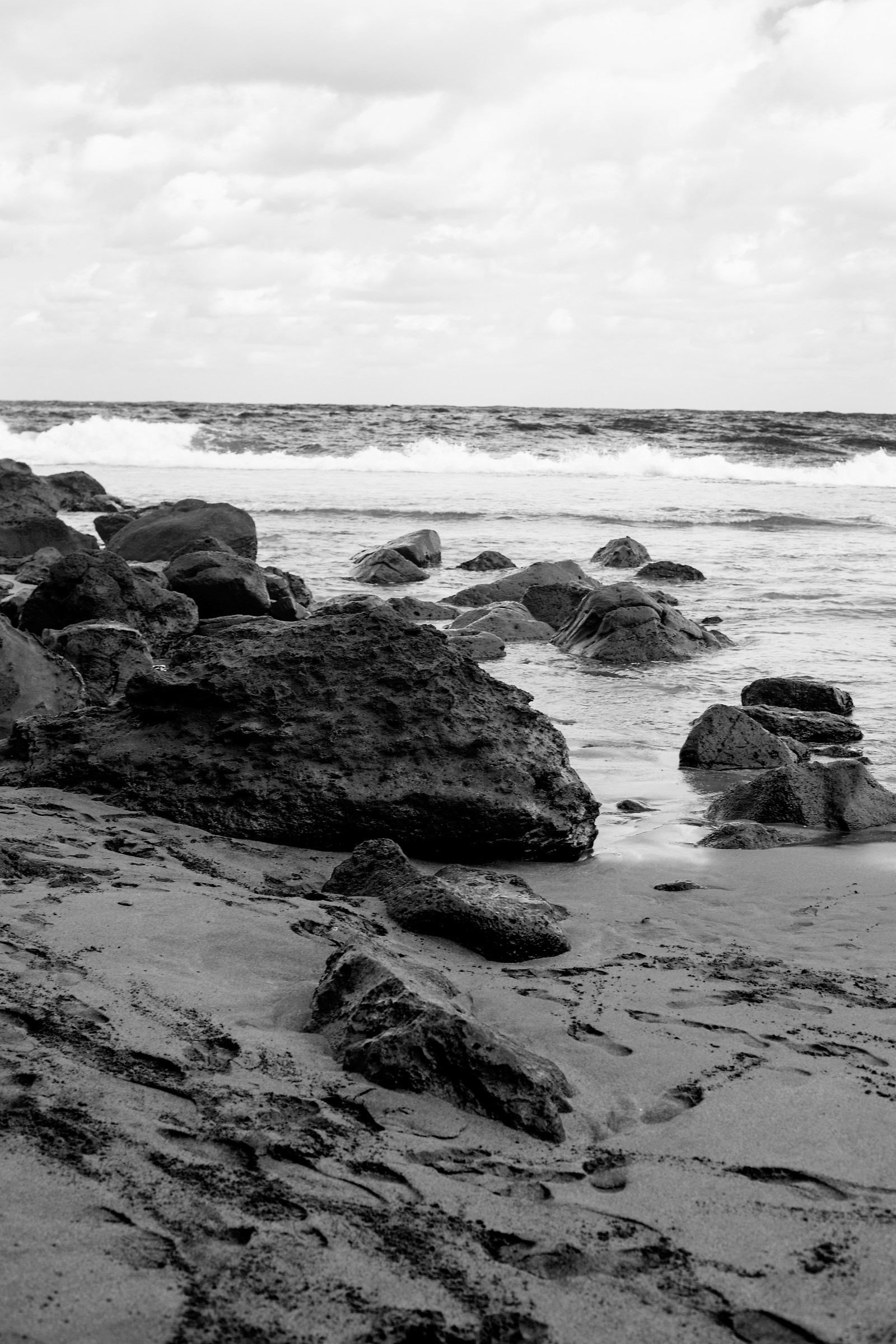 Lava Rocks on Ke'e Beach