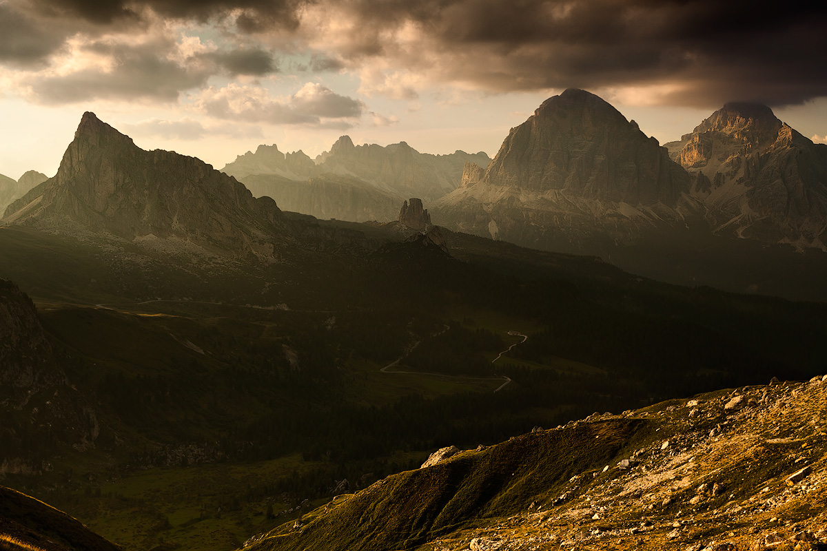 Visione da forcella Giau