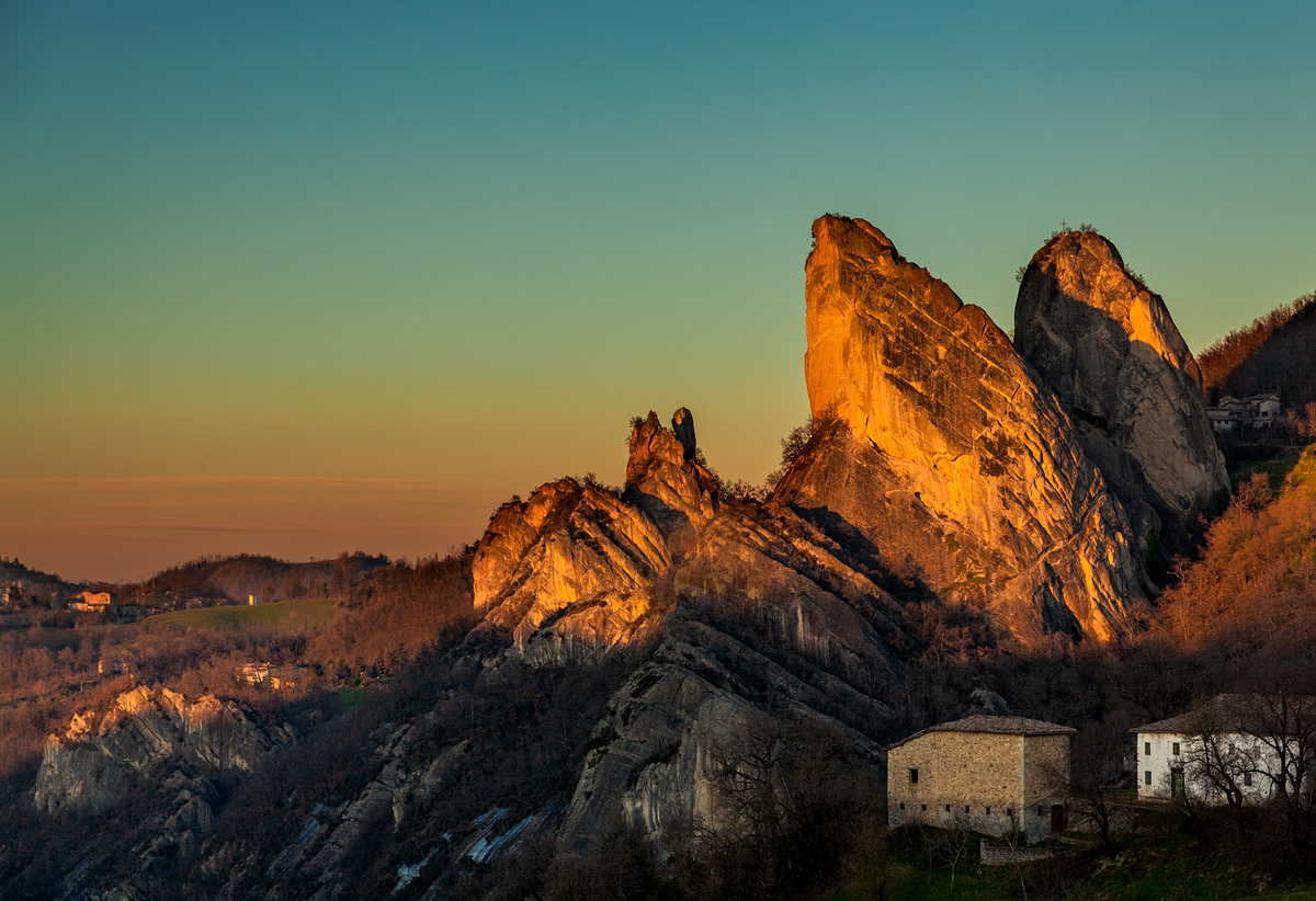 Sunset on the stones