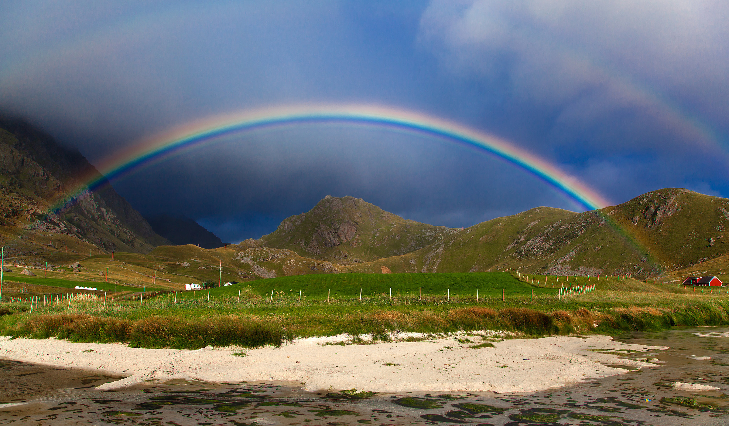 rainbow in to the north