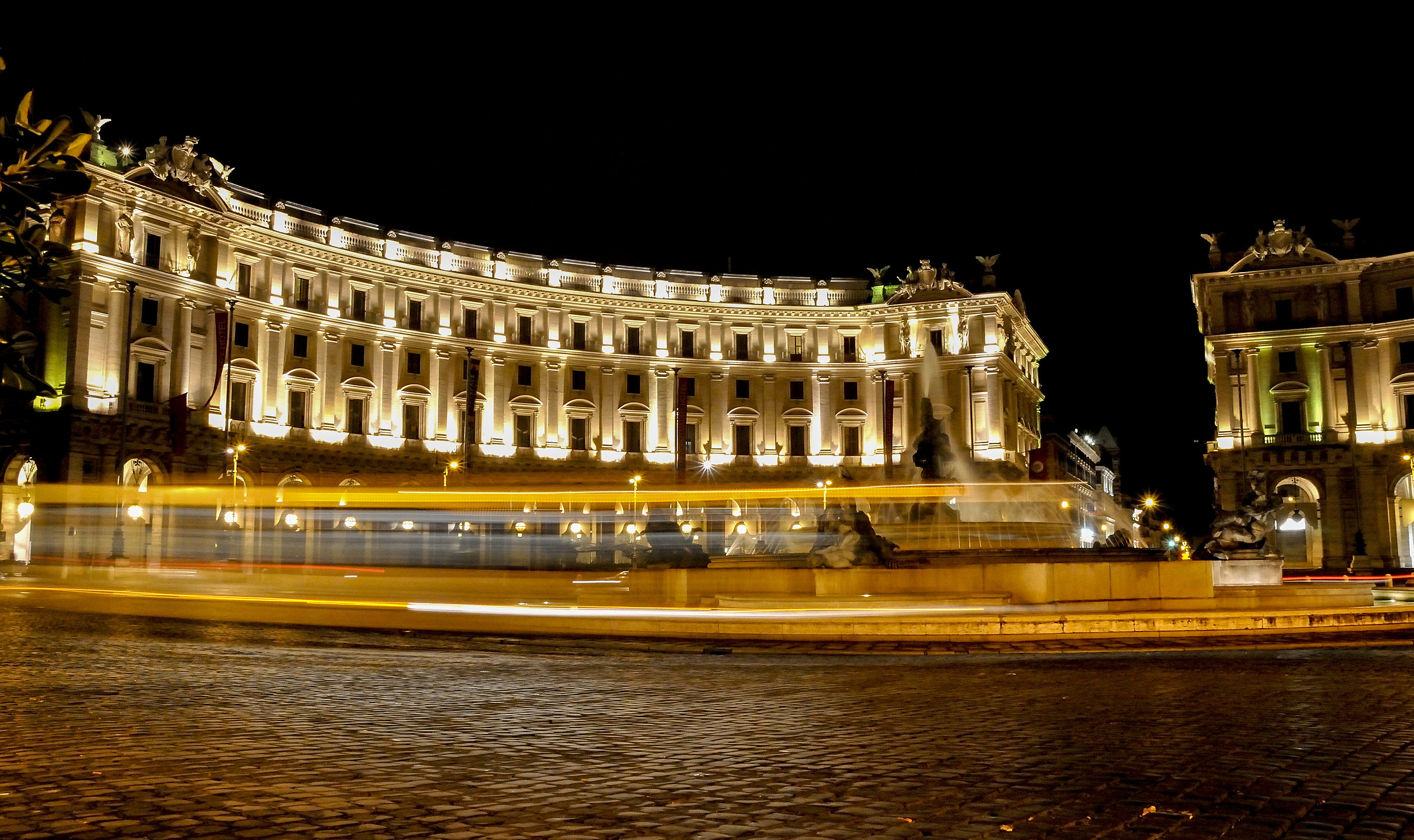 autobus in transito...