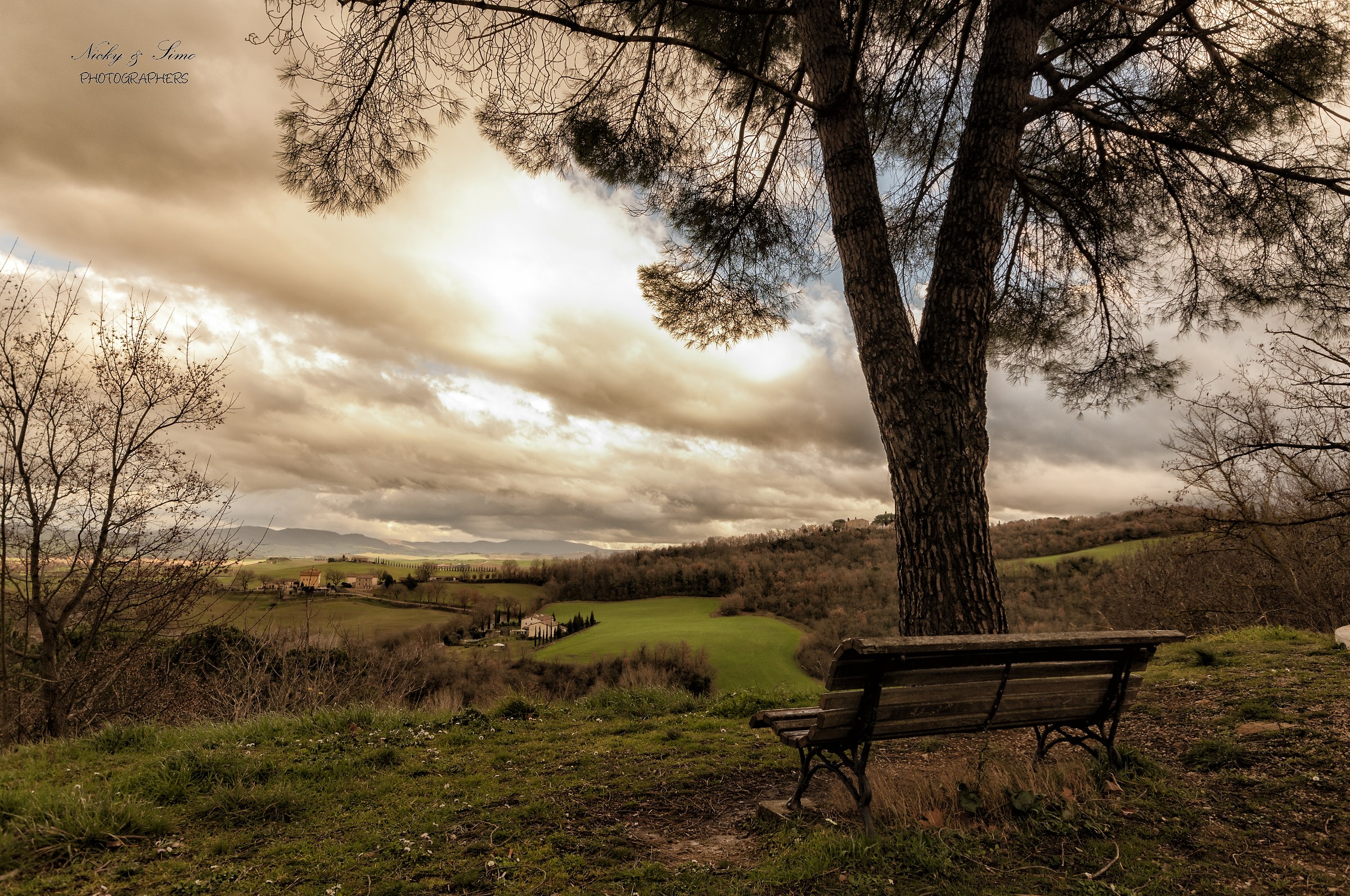Ammirando la Val D'Orcia