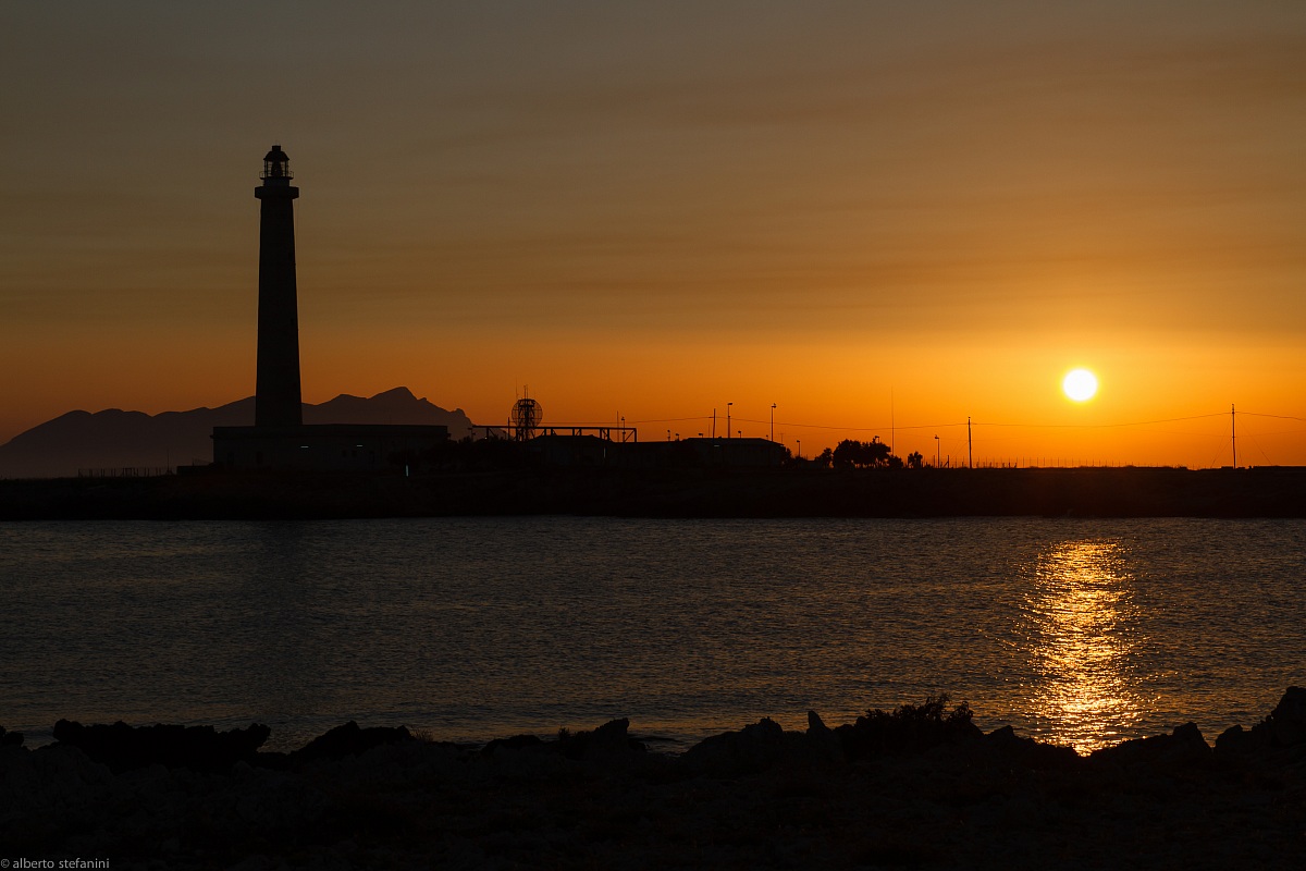 tramonto a punta sottile