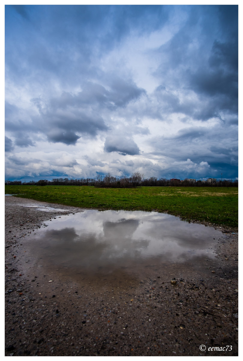 With the clouds so ...